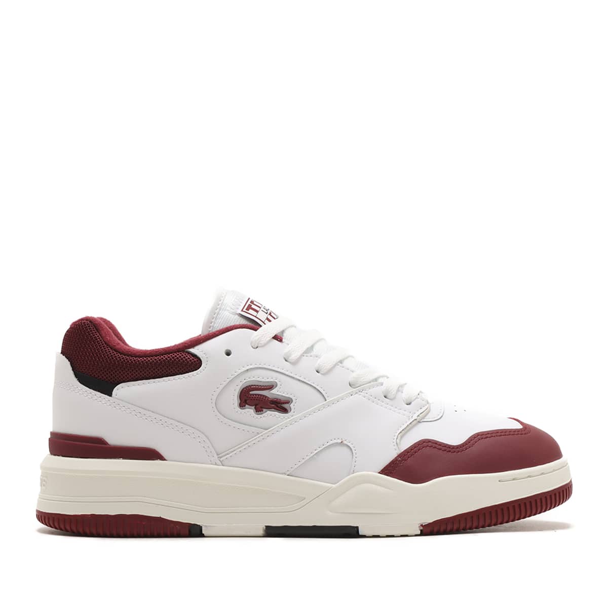 LACOSTE LINESHOT 223 2 SMA WHT/BURG 23FA-Iの画像