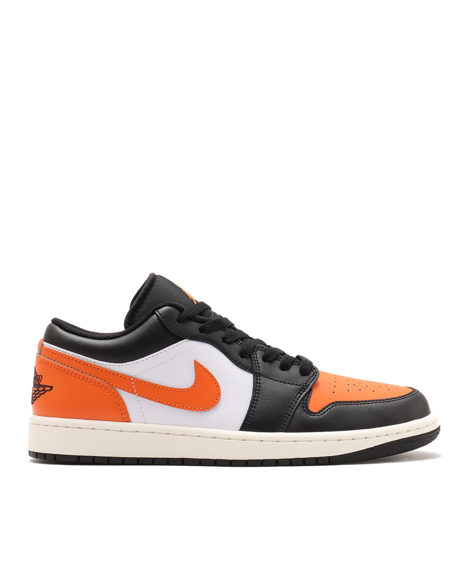 JORDAN BRAND AIR JORDAN 1 LOW BLACK/STARFISH-WHITE-SAILの画像
