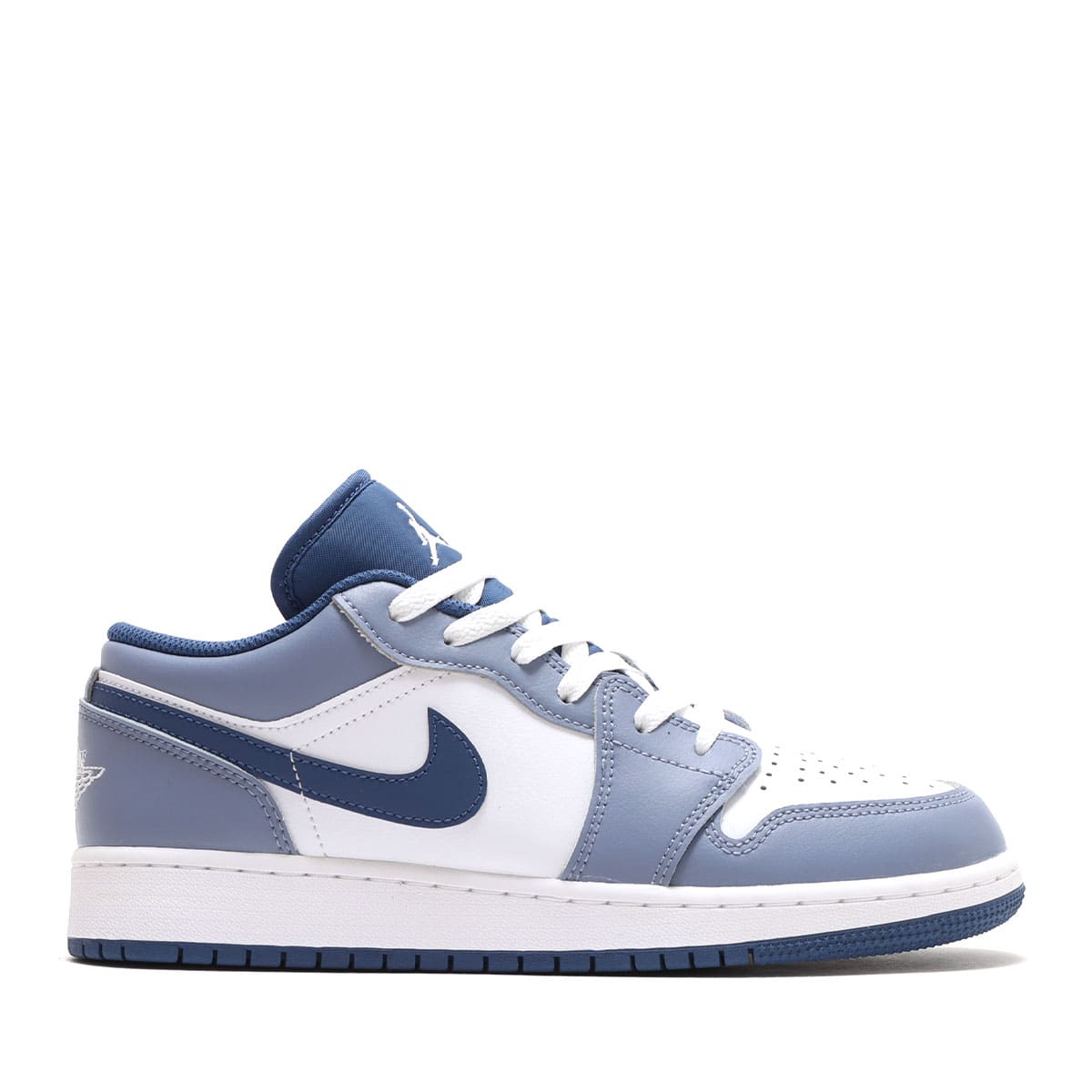 JORDAN BRAND AIR JORDAN 1 LOW (GS) ASHEN SLATE/WHITE-MYSTIC NAVY 22SU-I