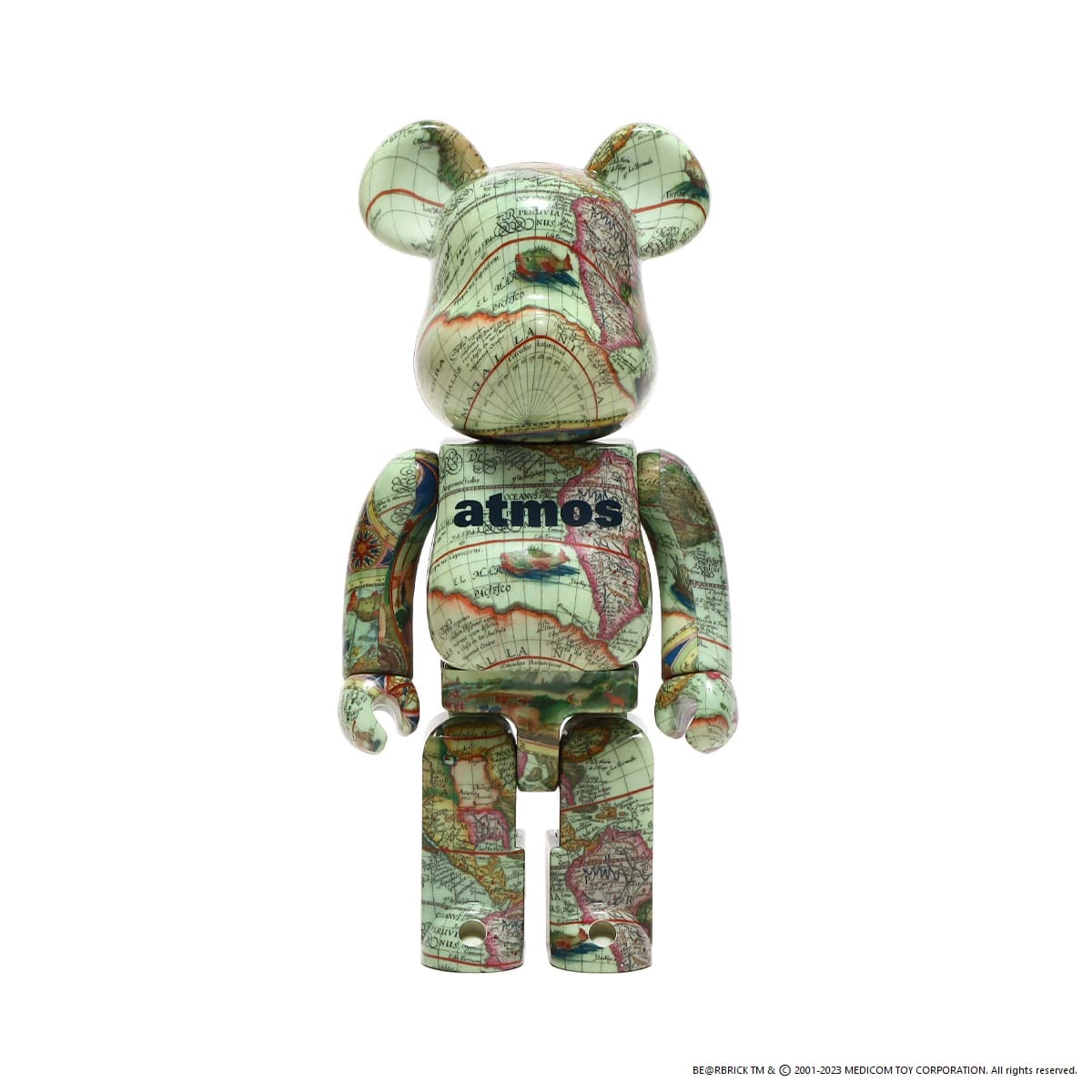 MEDICOM TOY BE@RBRICK atmos AGED MAP 100% & 400%