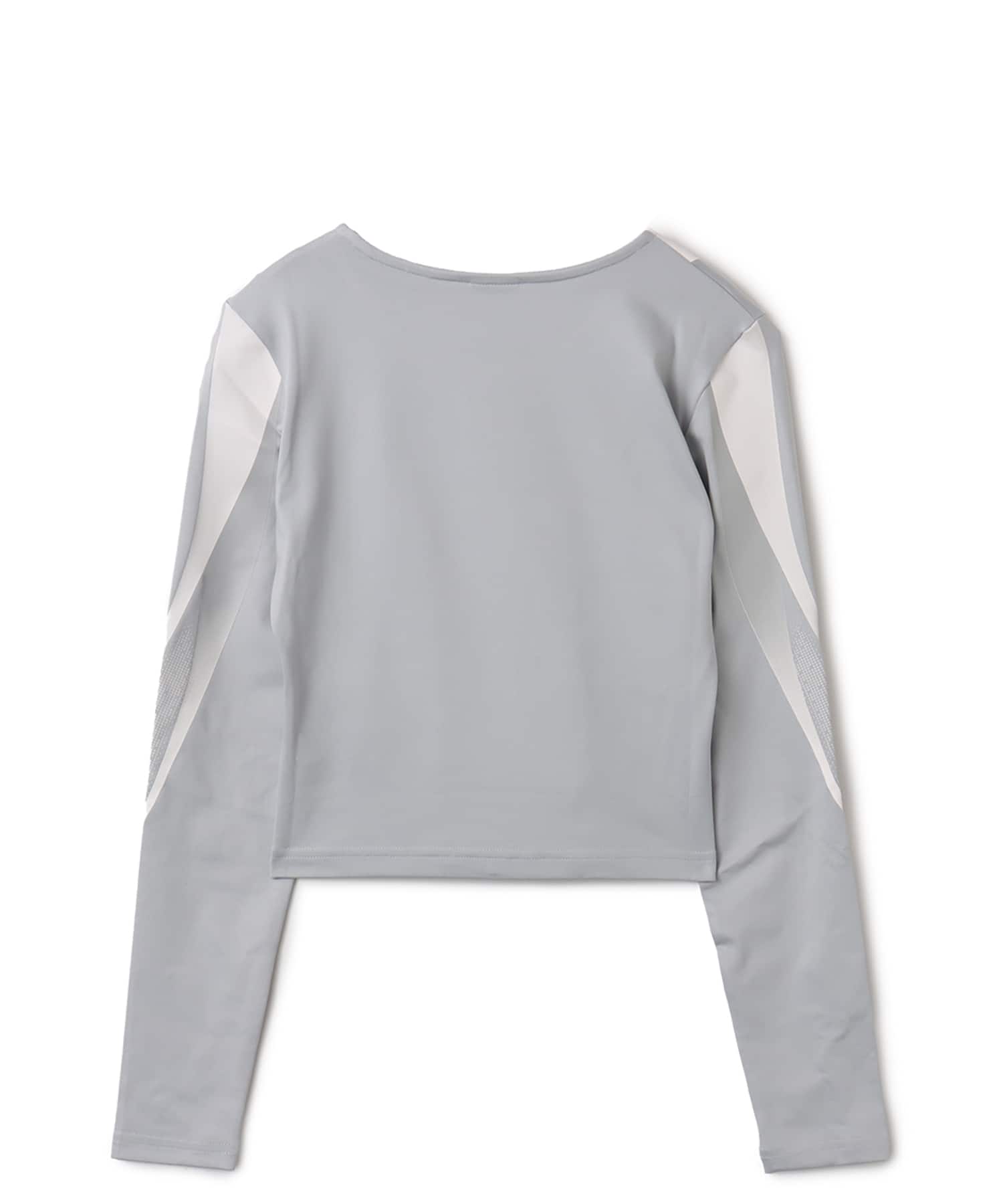 PUMA DARE TO LONG SLEEVE GRAPHIC TEE FLAT LIGHT GRAYの画像