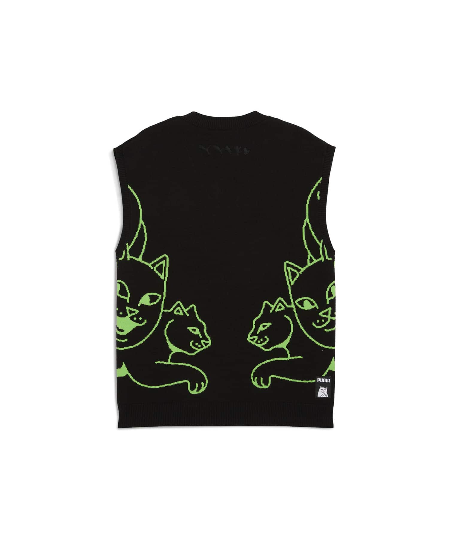 PUMA PUMA x RIPNDIP KNITTED VEST PUMA BLACKの画像