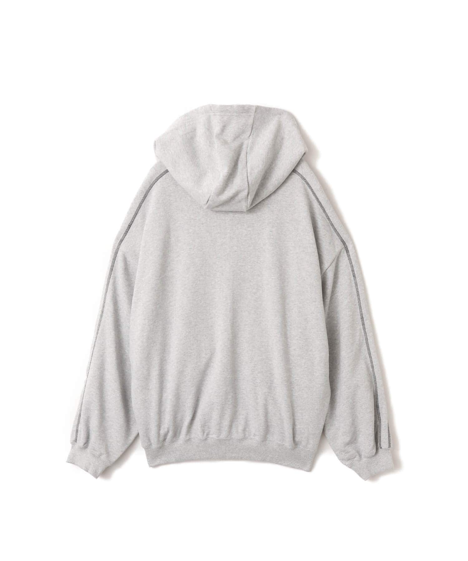 PUMA PUMA x ROSE T7 OVERSIZED FULL-ZIP HOODIE TR FLAT LIGHT GRAY HEATHERの画像