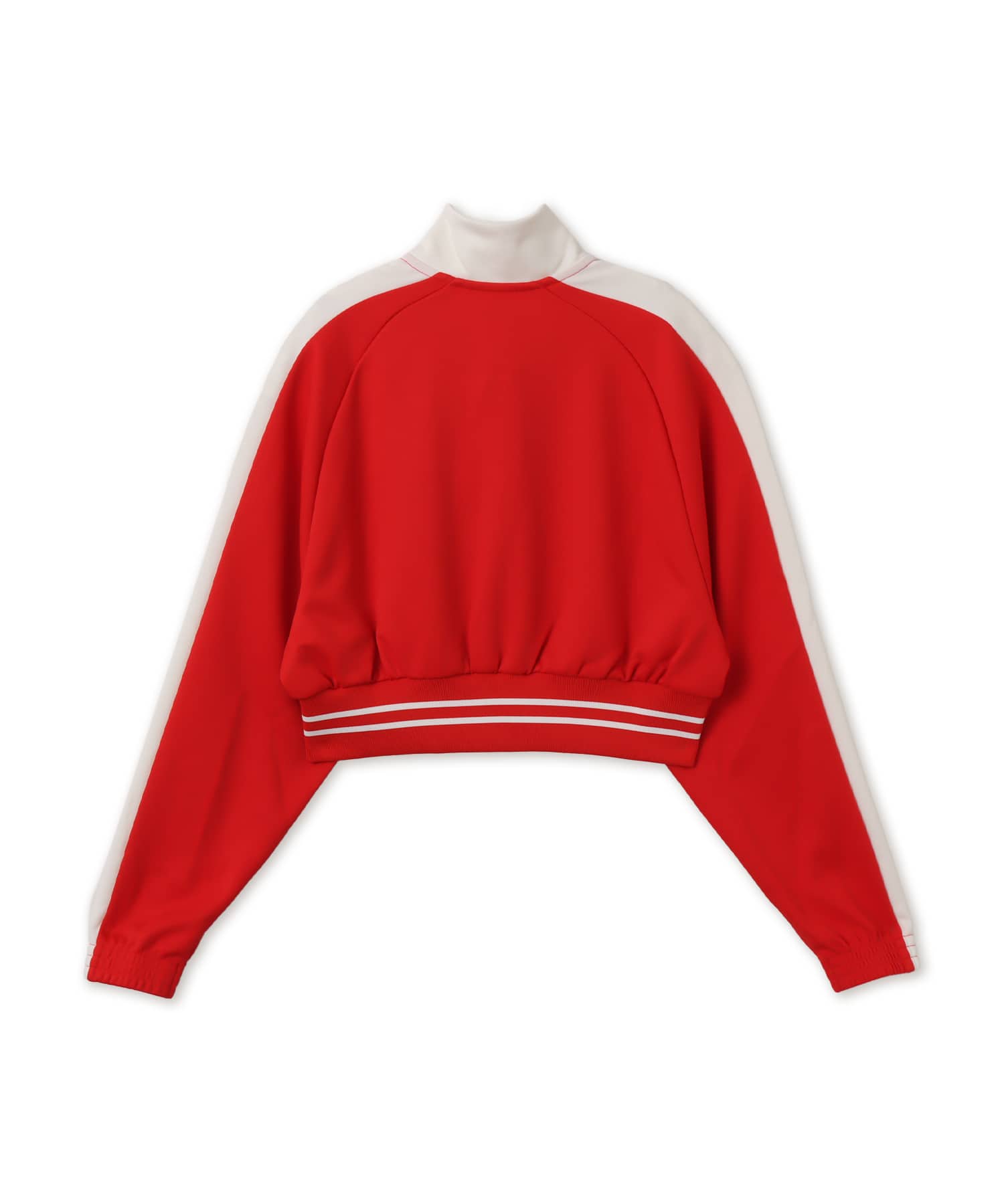 PUMA T7 PIQUE RELAXED CROPPED TRACK JACKET FOR ALL TIME REDの画像