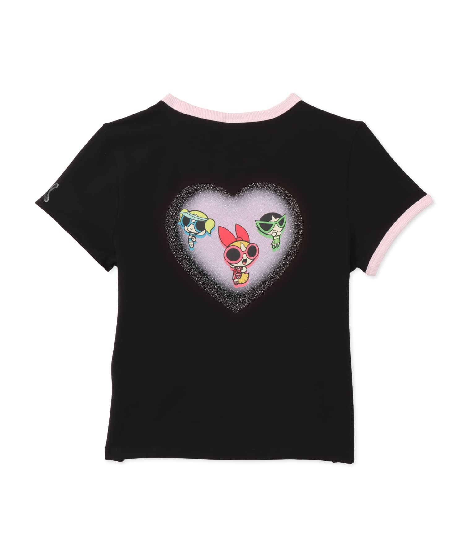 PUMA POWERPUFFGIRLS SS RINGER TEE W PUMA BLACKの画像