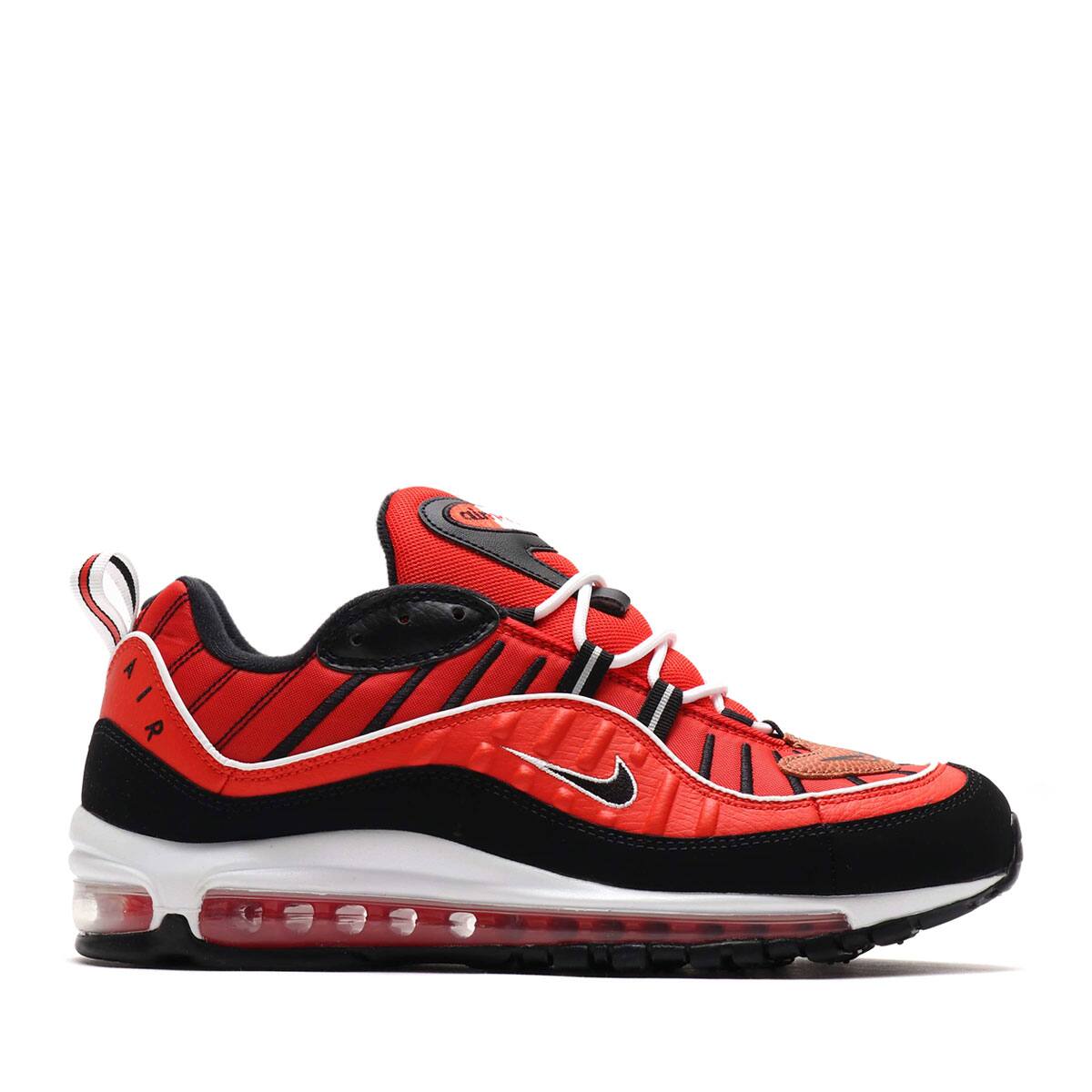 nike air max 98 black white red