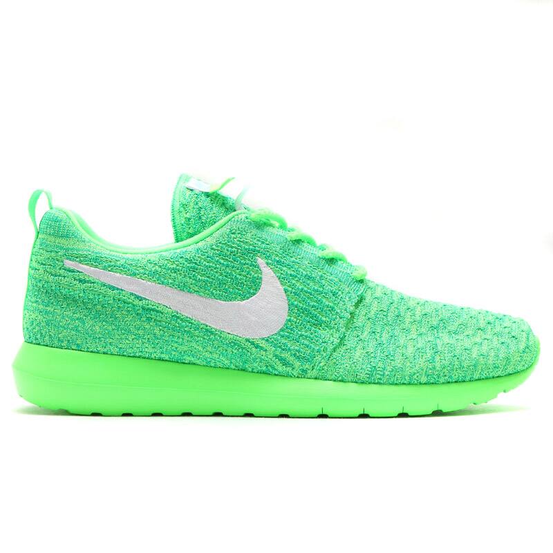 NIKE ROSHE NM FLYKNIT VOLTAGE GREEN/WHITE-LUCID GREEN