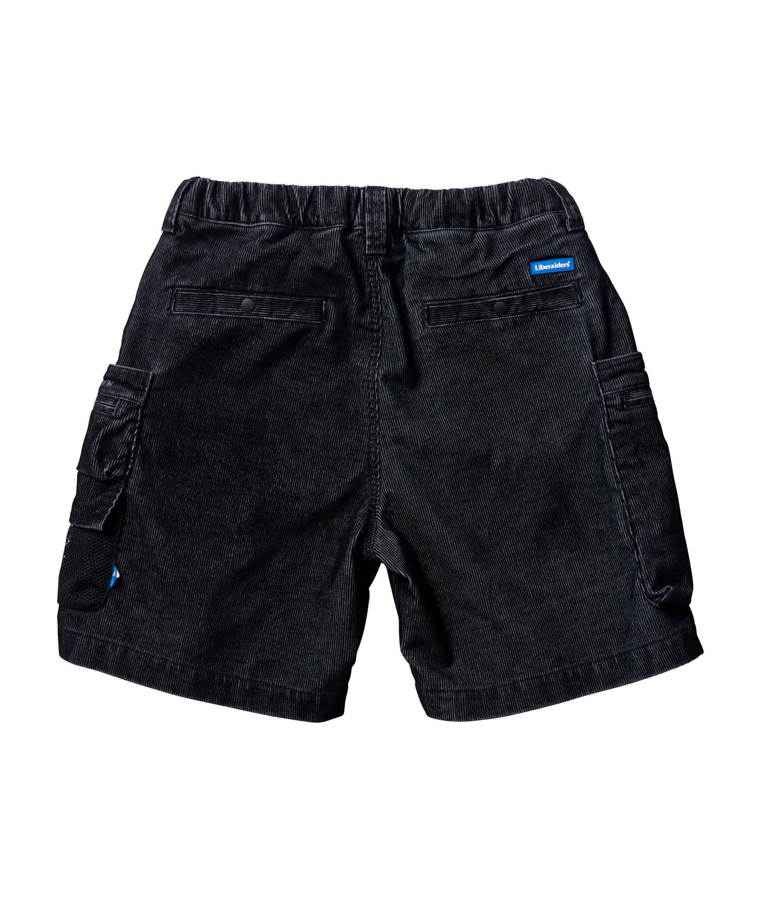 LIBERAIDERS CORDUROY UTILITY SHORTS BLACKの画像