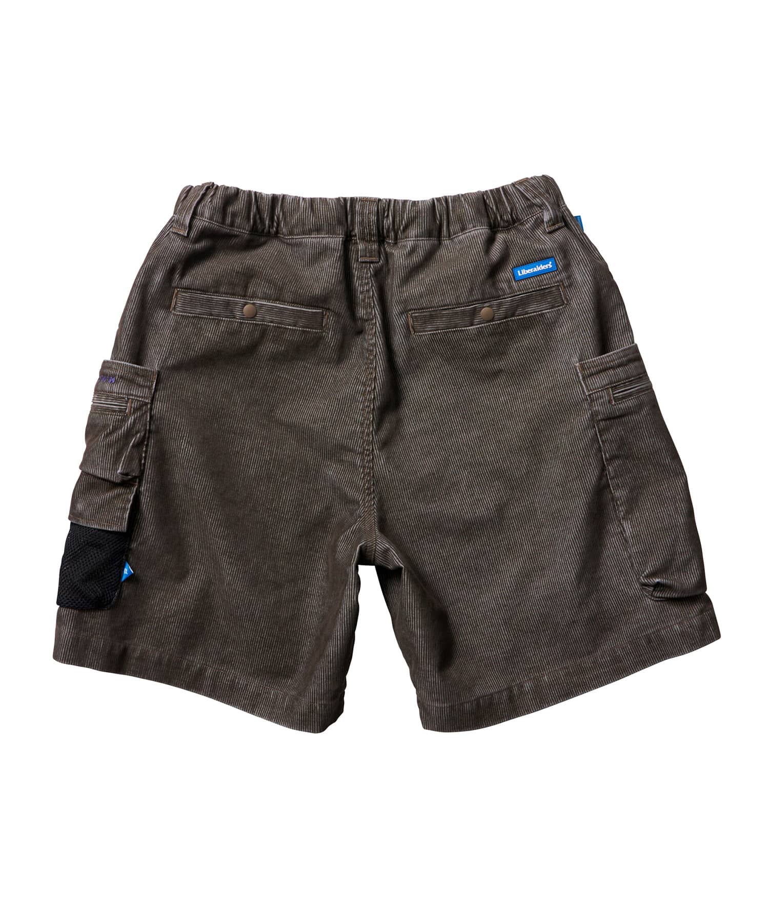 LIBERAIDERS CORDUROY UTILITY SHORTS BROWNの画像