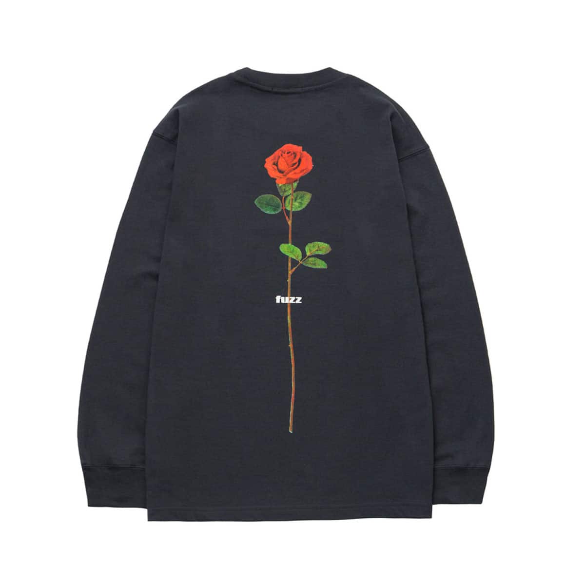 fuzz BASIC LOGO L/S TEE BLACK 20HO-Iの画像