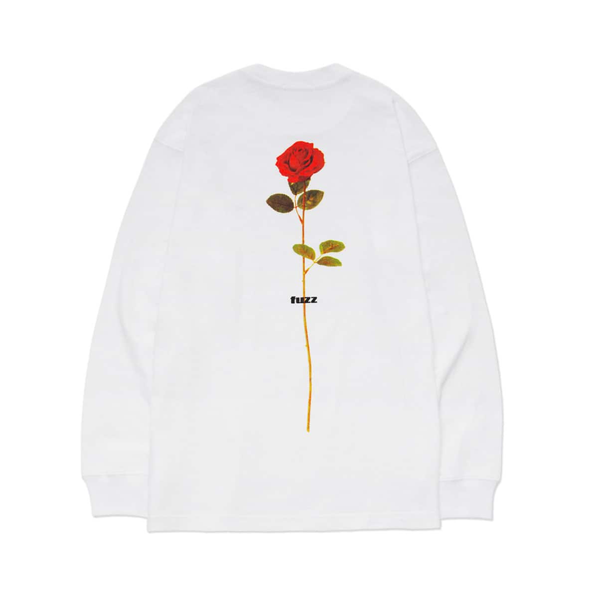 fuzz BASIC LOGO L/S TEE WHITE 20HO-Iの画像