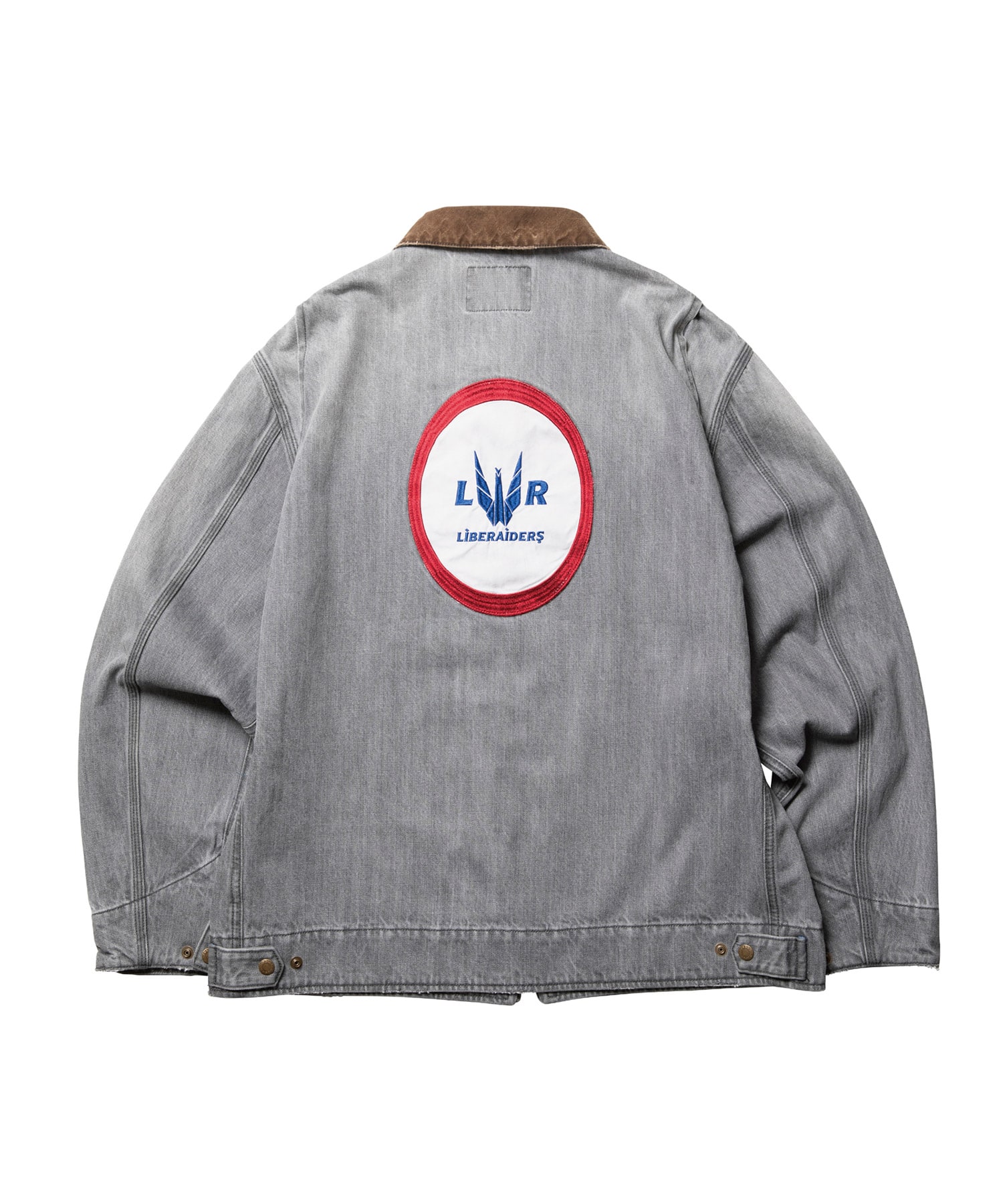 LIBERAIDERS DENIM WORK JACKET BLACKの画像