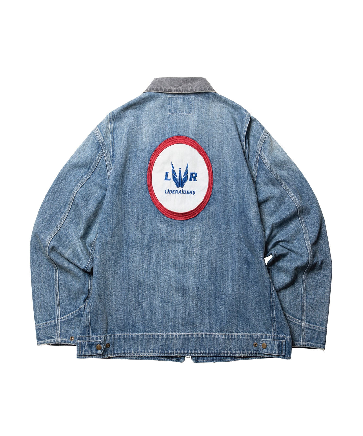 LIBERAIDERS DENIM WORK JACKET BLUEの画像