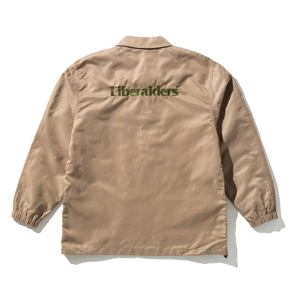 Liberaiders OG EMBROIDERY COACH JACKET BEIGE 21SP-I