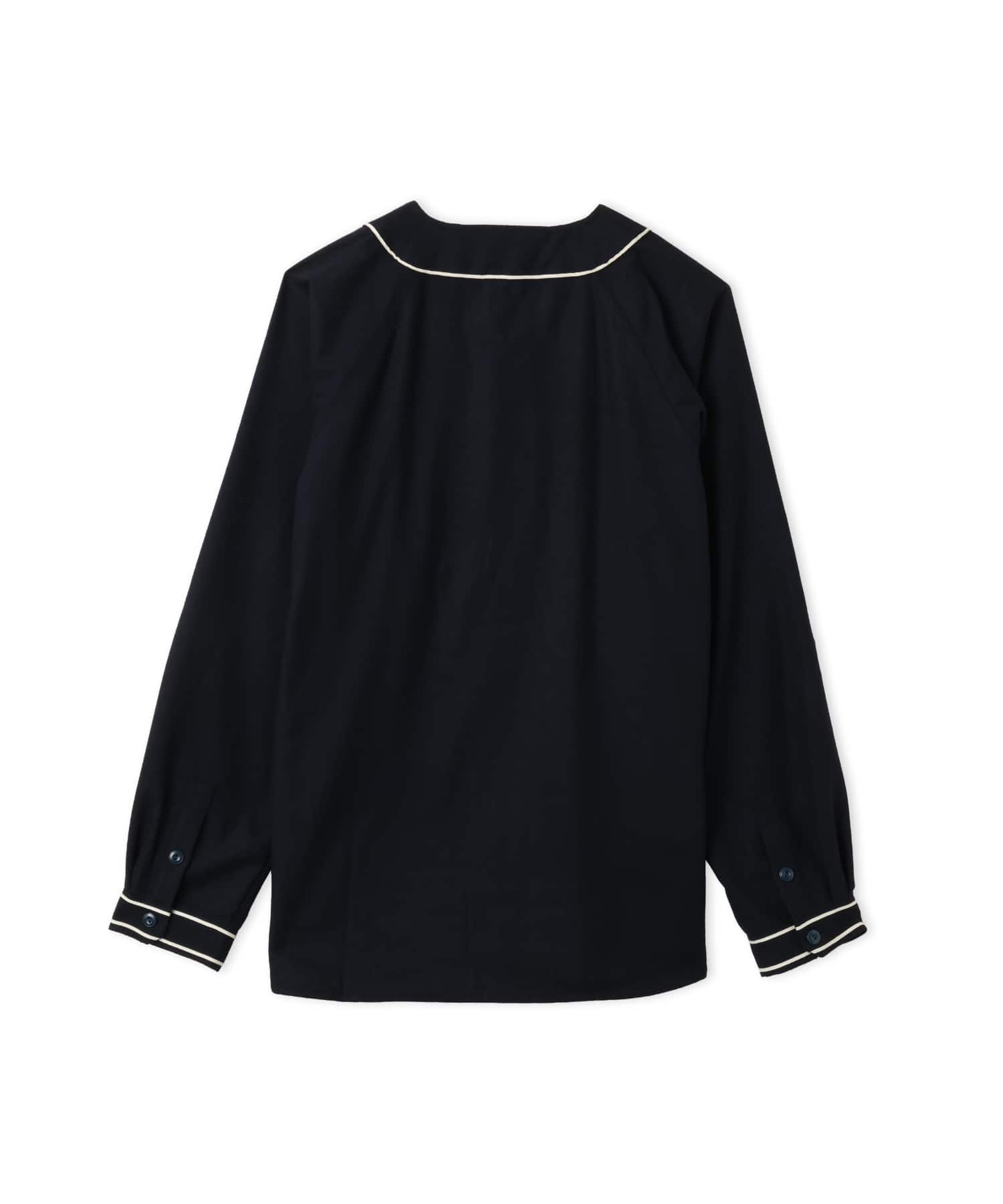 LIBERAIDERS FLANNEL BASEBALL SHIRT NAVYの画像