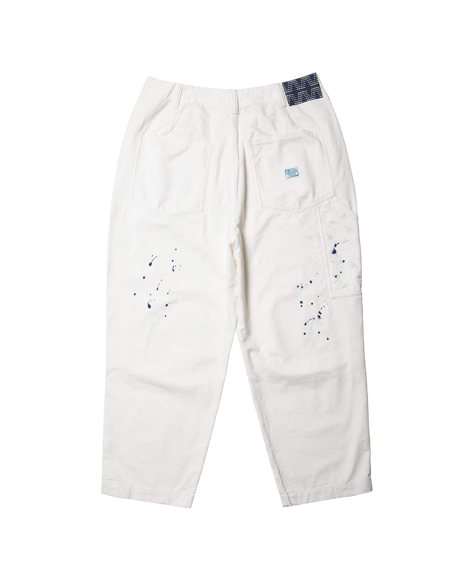 LIBERAIDERS SARROUEL CHINO PAINTER PANTS WHITEの画像