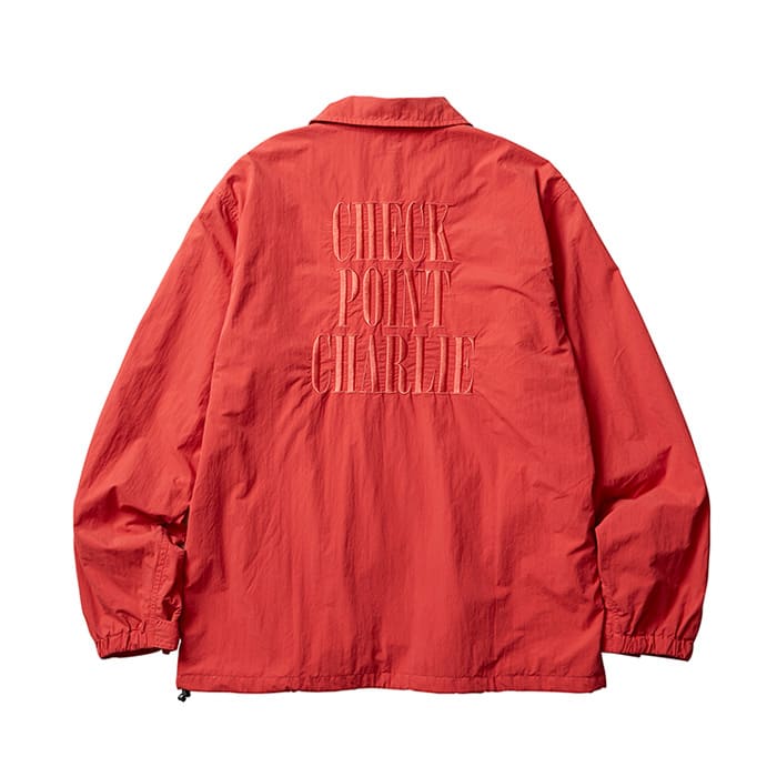 LIBERAIDERS OVERDYED COACH JACKET RED 19FW-Iの画像