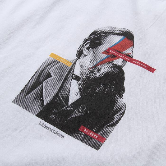 LIBERAIDERS IDEOLOGIE TEE WHITE 19FW-Iの画像