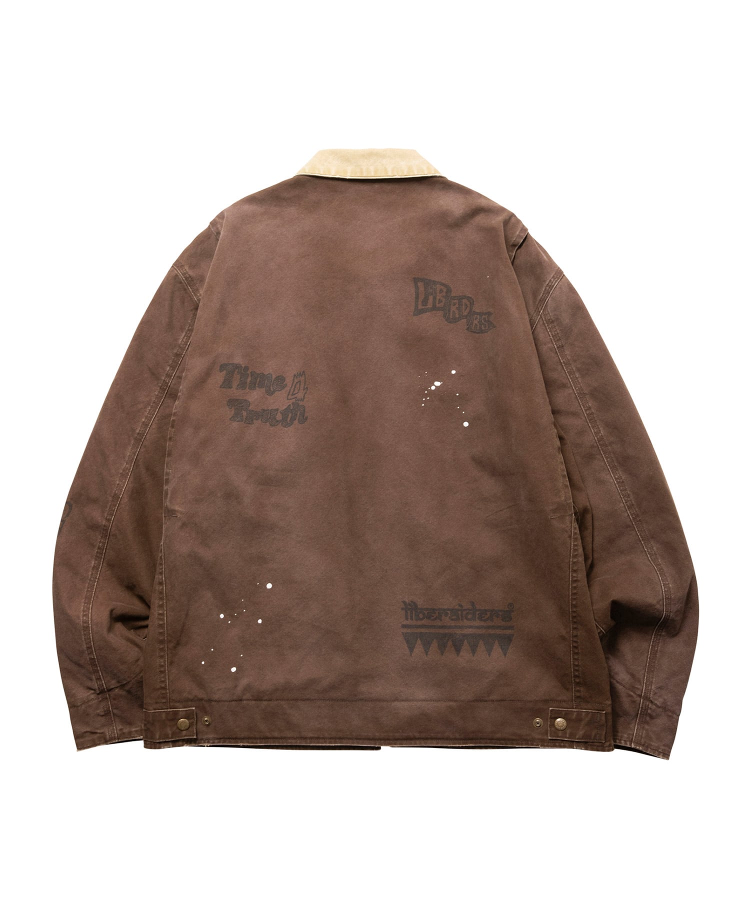 LIBERAIDERS GARMENT DYED WORK JACKET BROWNの画像