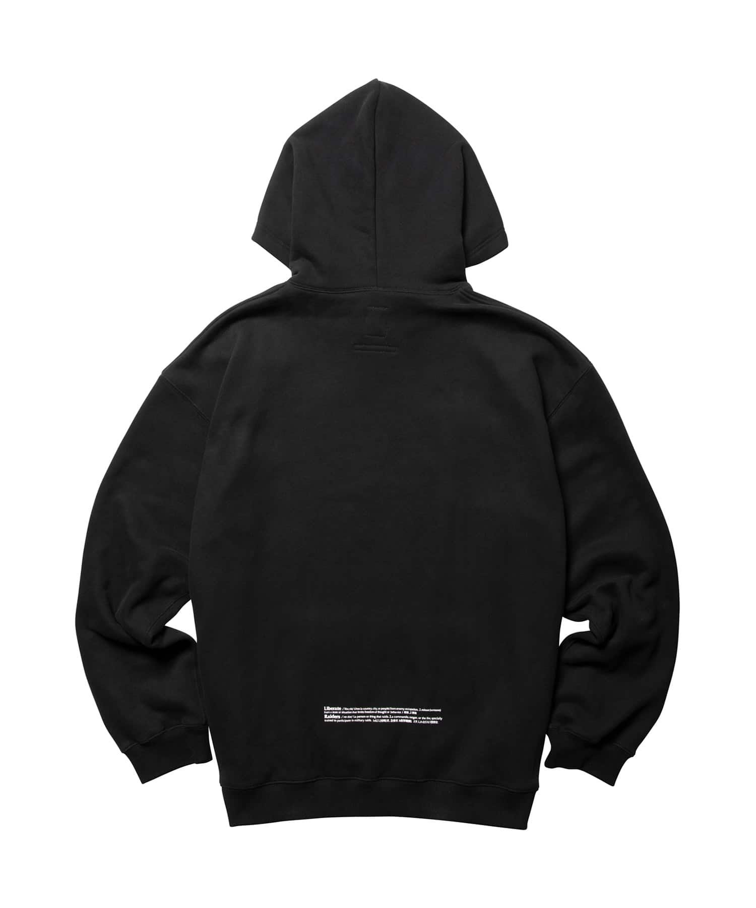 LIBERAIDERS LR EMBROIDERY HOODIE BLACKの画像