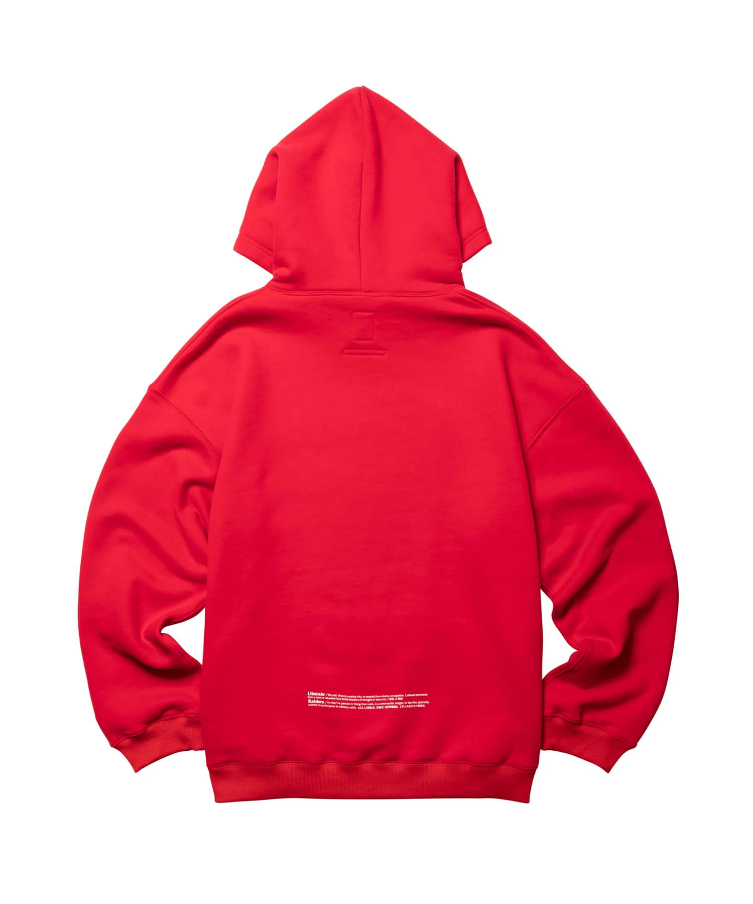 LIBERAIDERS LR EMBROIDERY HOODIE REDの画像