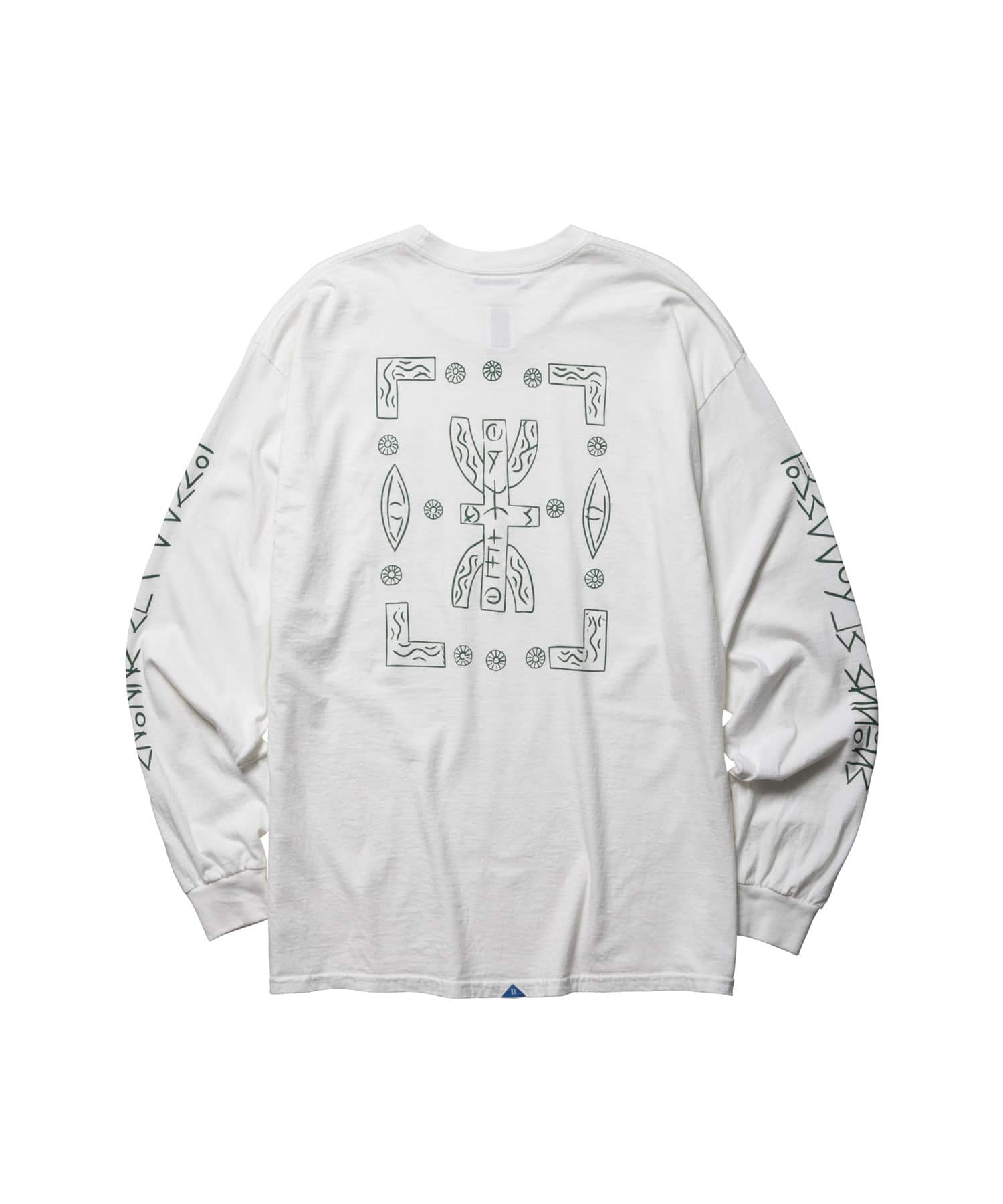 LIBERAIDERS TIFINAGH LOGO L/S TEE WHITEの画像