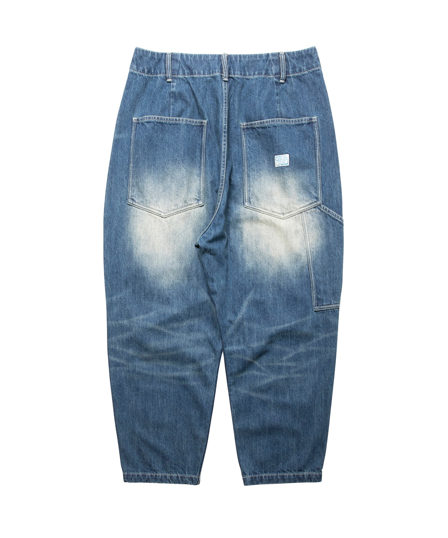 LIBERAIDERS DENIM SARROUEL PANTS BLUEの画像
