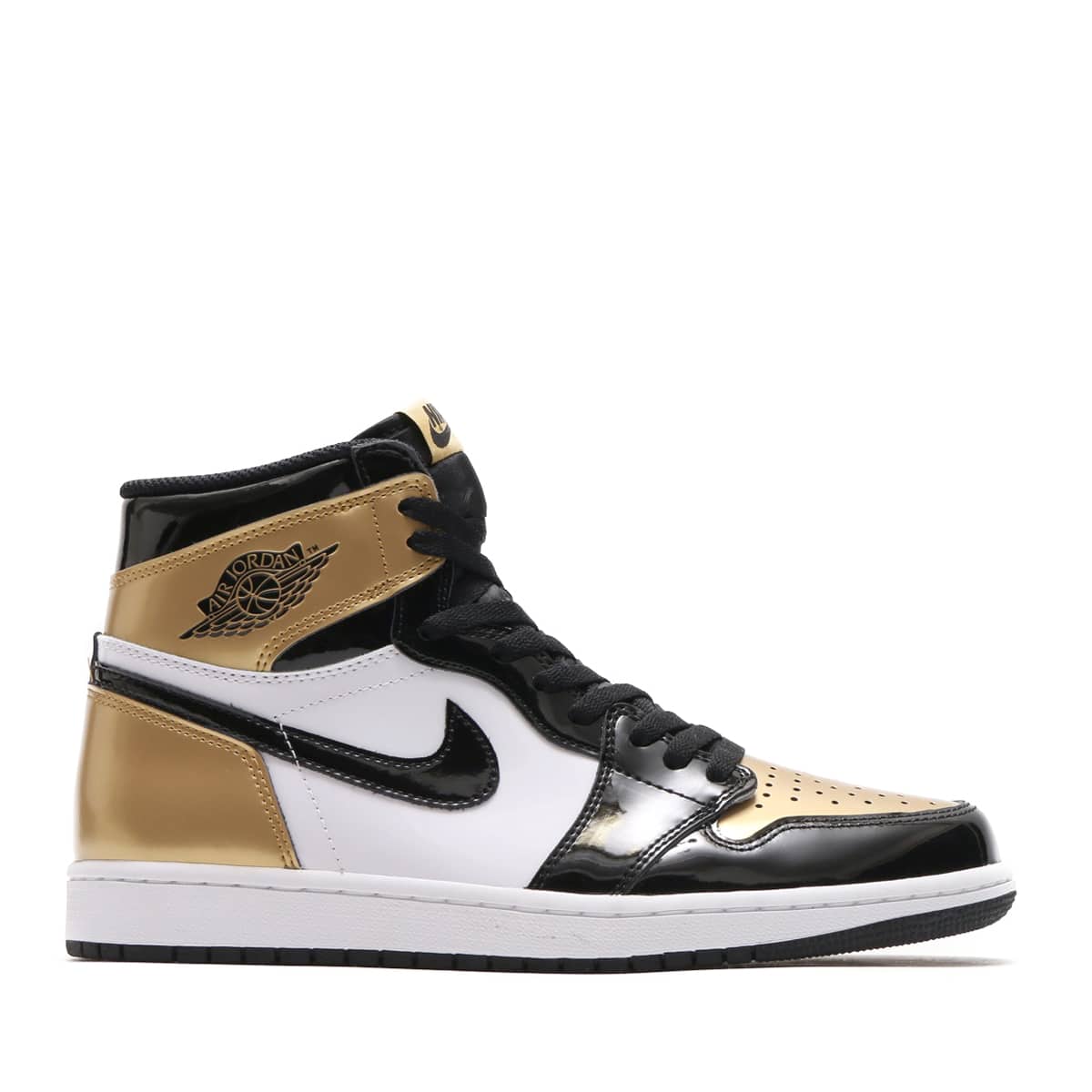 JORDAN BRAND AIR JORDAN 1 RETRO HIGH OG NRG  BLACK/BLACK-METALLIC GOLD-WHITEの画像