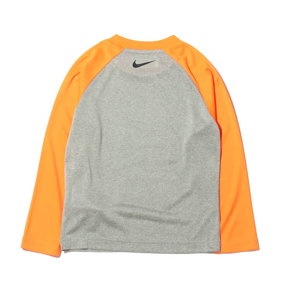 NIKE MUST NONSTOP DRI-FIT RAGRAN L/S TEE DK GREY HEATHERの画像