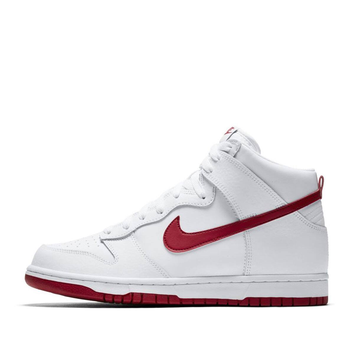 nike red white high tops