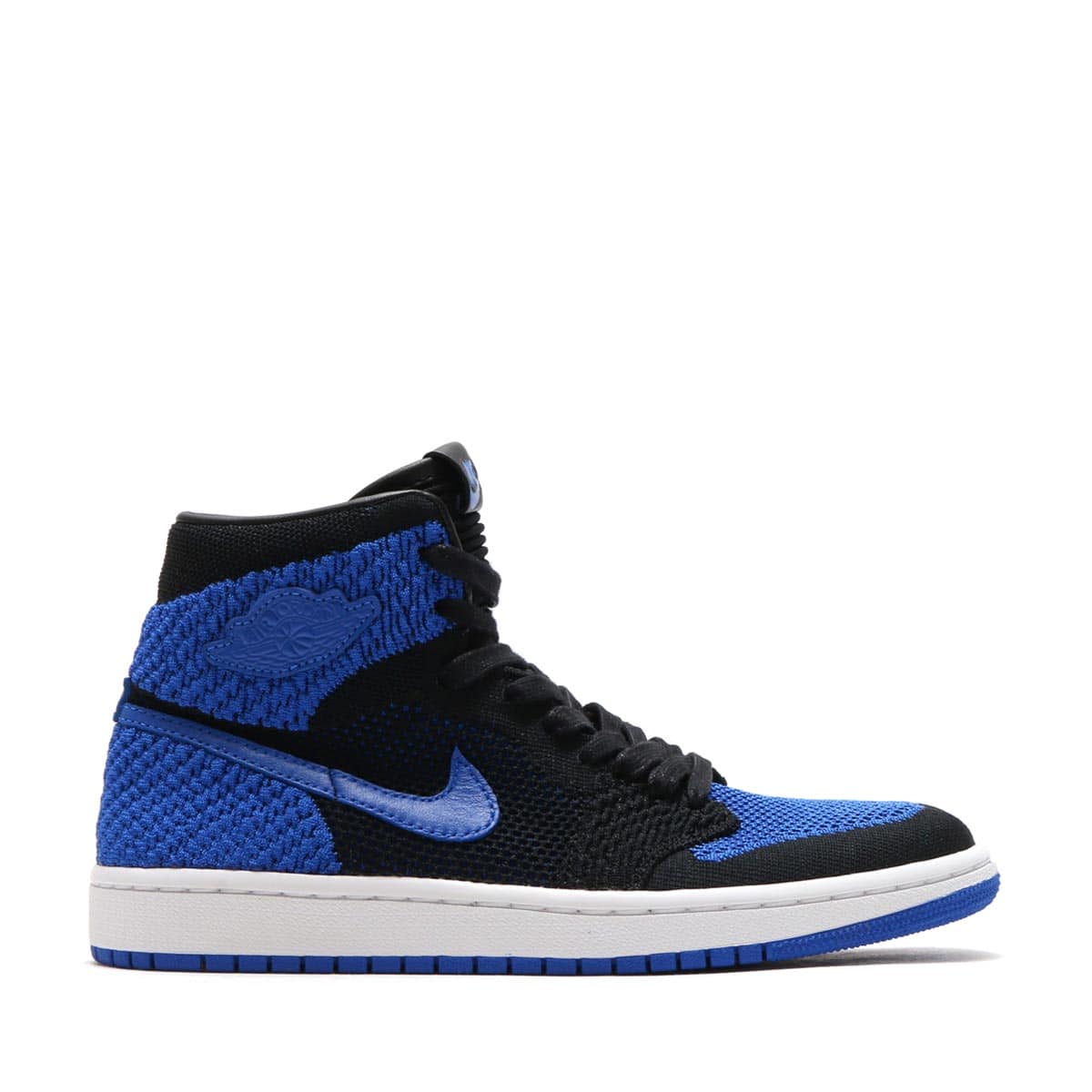 JORDAN BRAND AIR JORDAN 1 RET HI FLYKNIT BG BLACK/GAME ROYAL-WHITE 17HO-Sの画像