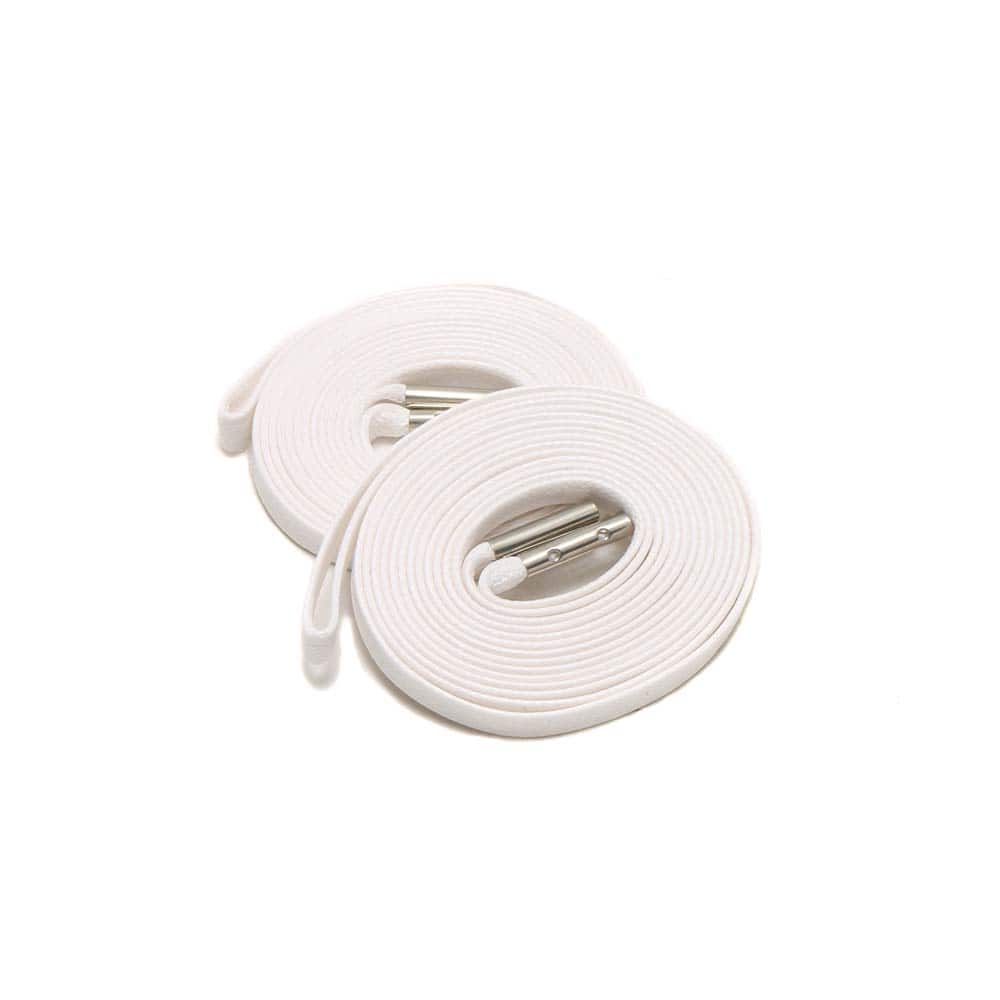 KIXSIX WAXED SHOELACE 2P  BLACK-WHITE/silverの画像