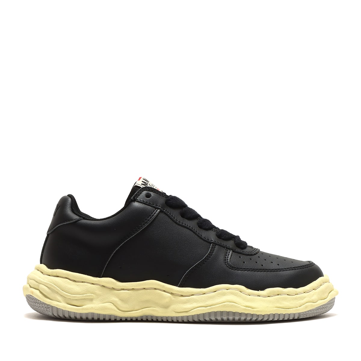 Maison MIHARA YASUHIRO WAYNE LOW/LEATHER ブラックの画像