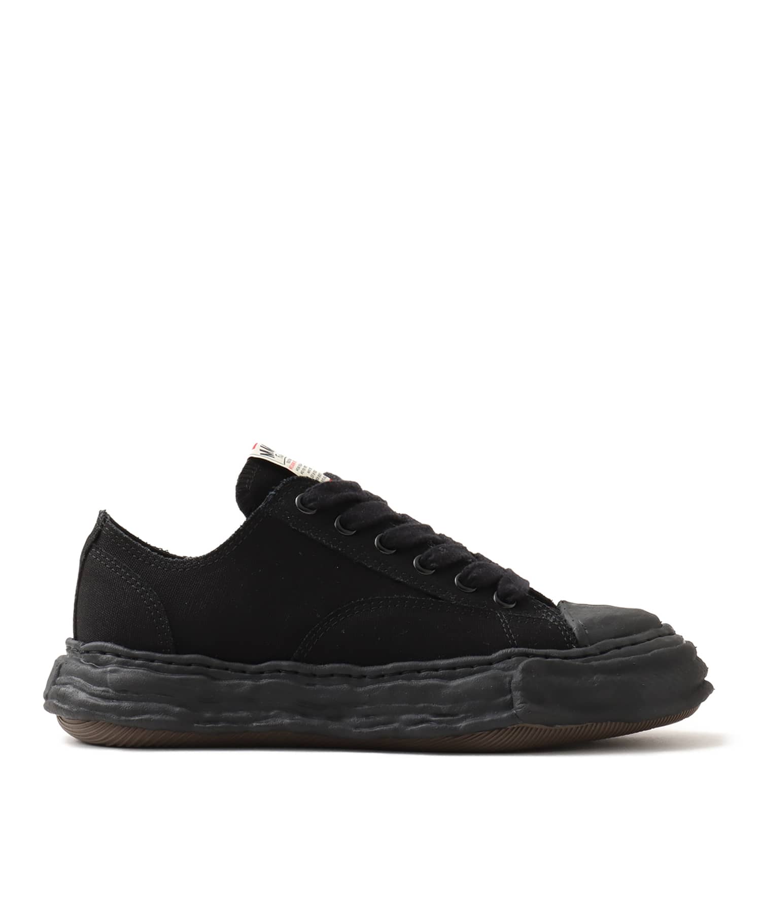MAISON MIHARA YASUHIRO PTS23 CANVAS LOW-TOP ブラック/ブラックの画像