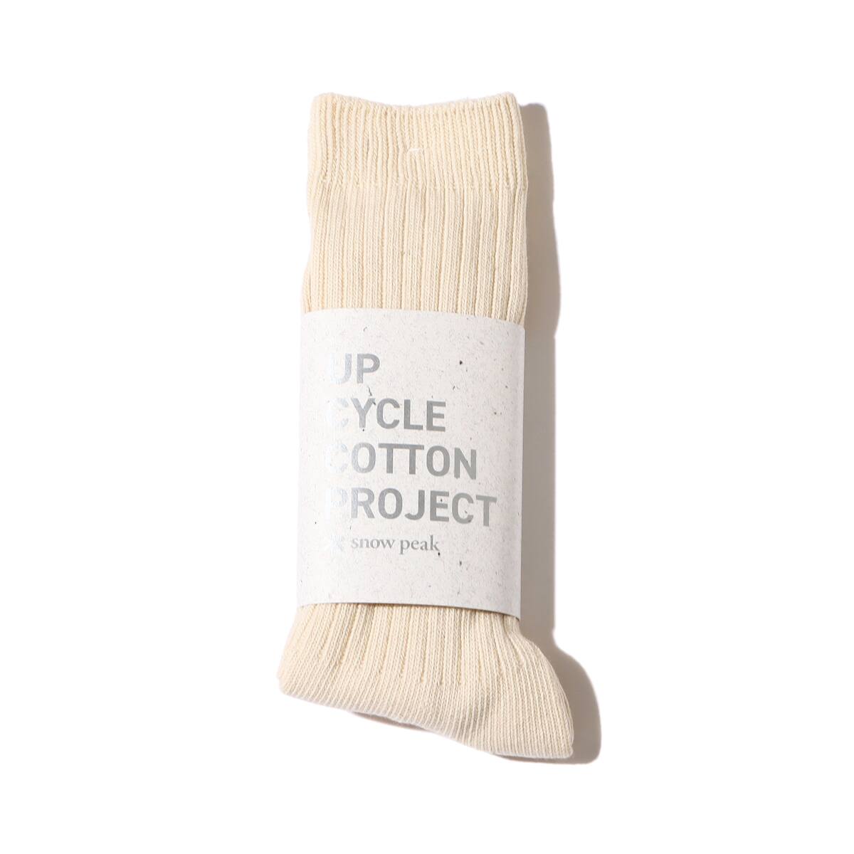 snow peak Recycled Cotton Socks Ecruの画像