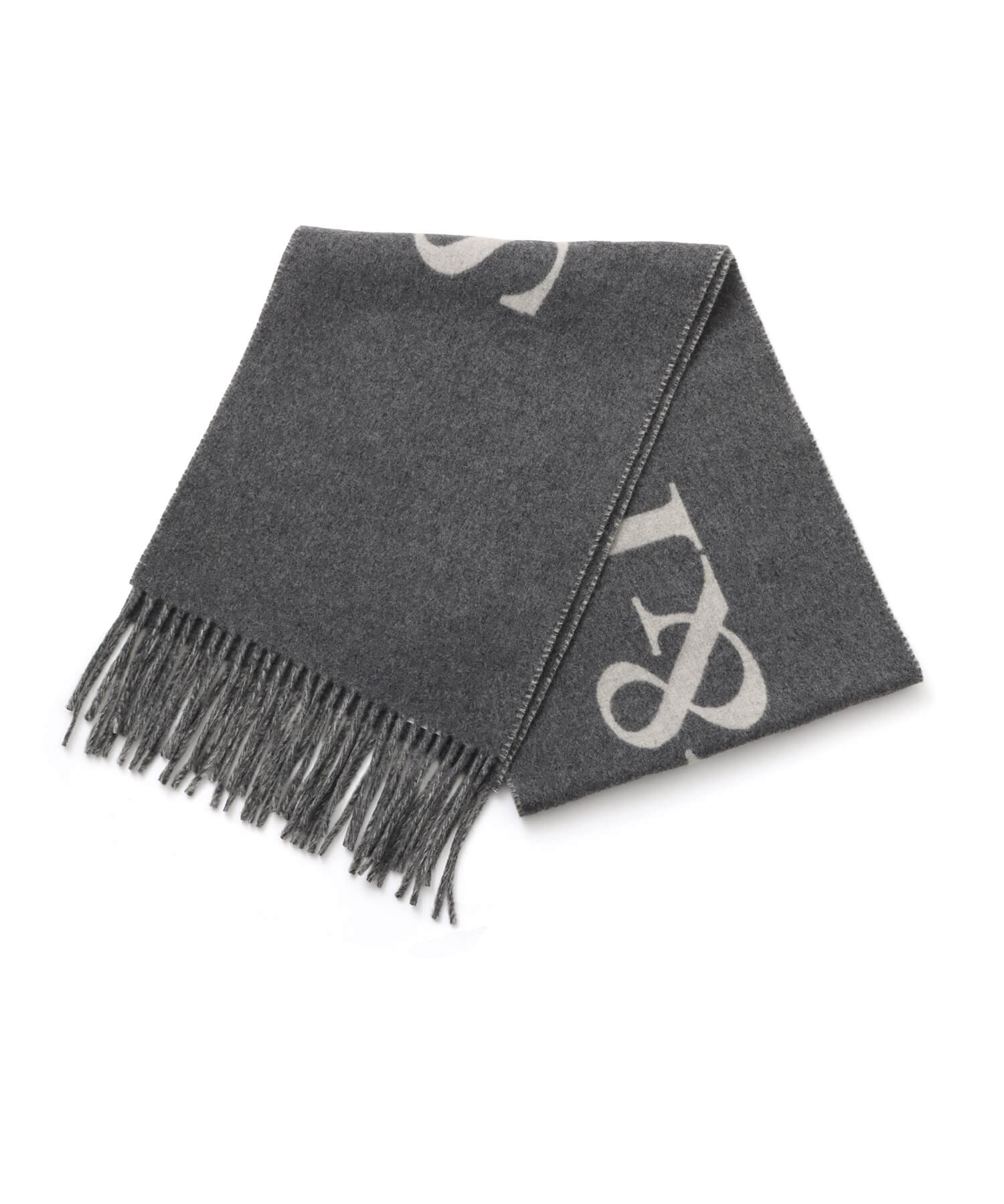 SPORTY＆RICH Big Serif Scarf Grayの画像