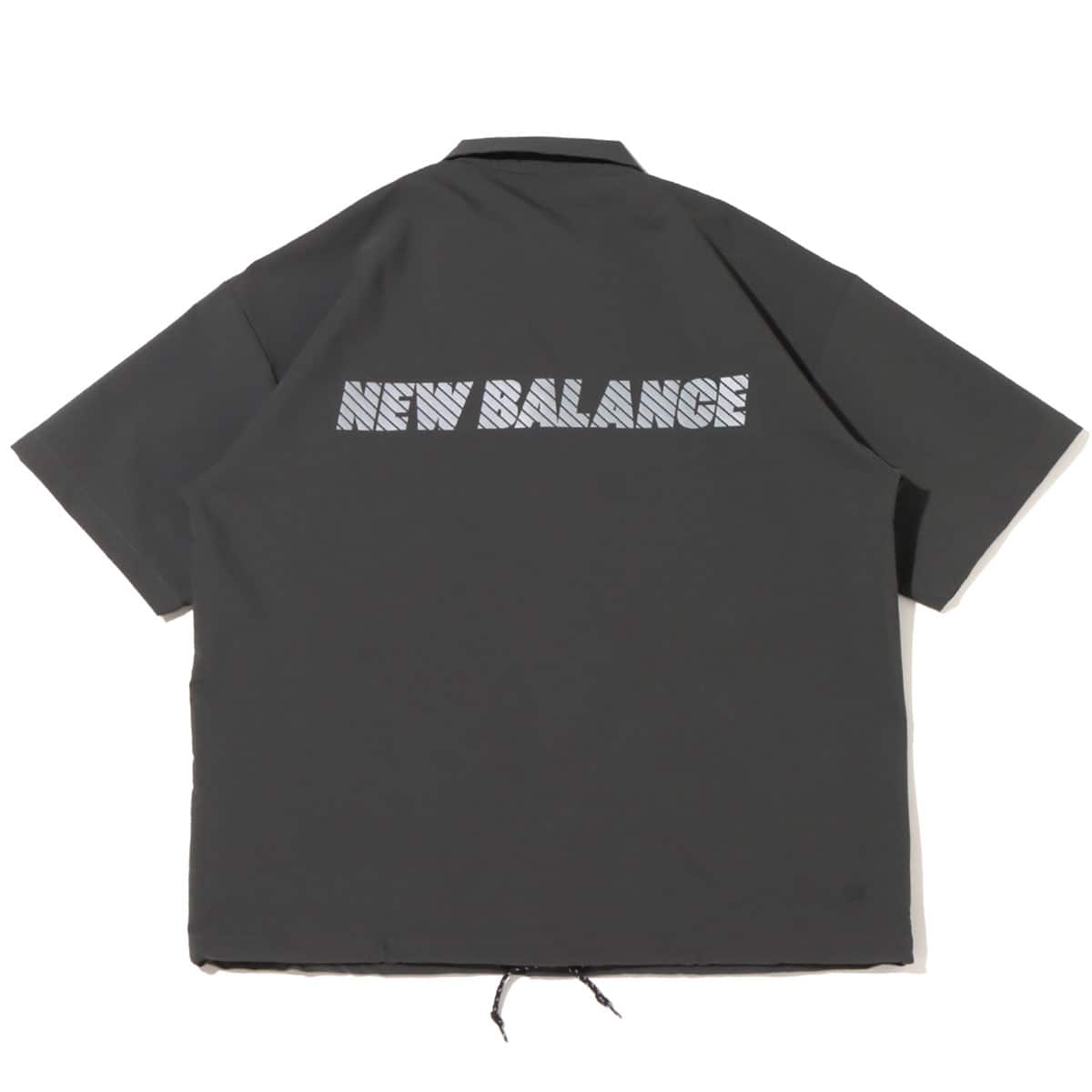 New Balance MET24 Coach Shirt Jacket BLACK TOP 23SS-Sの画像
