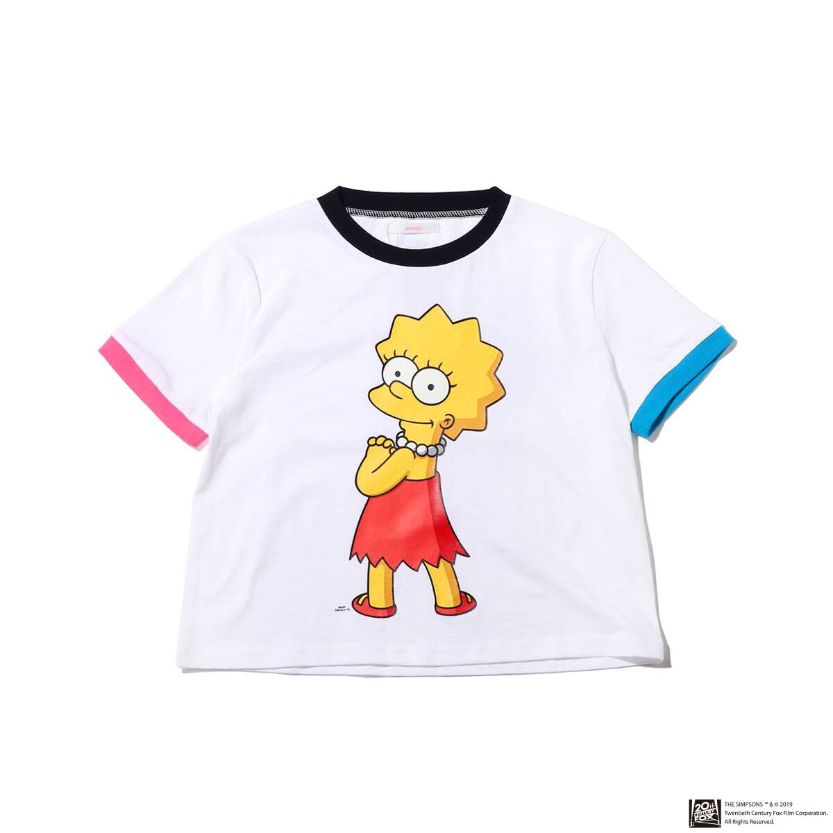 The Simpsons X Atmos Pink リンガー Tシャツ White 19sp S