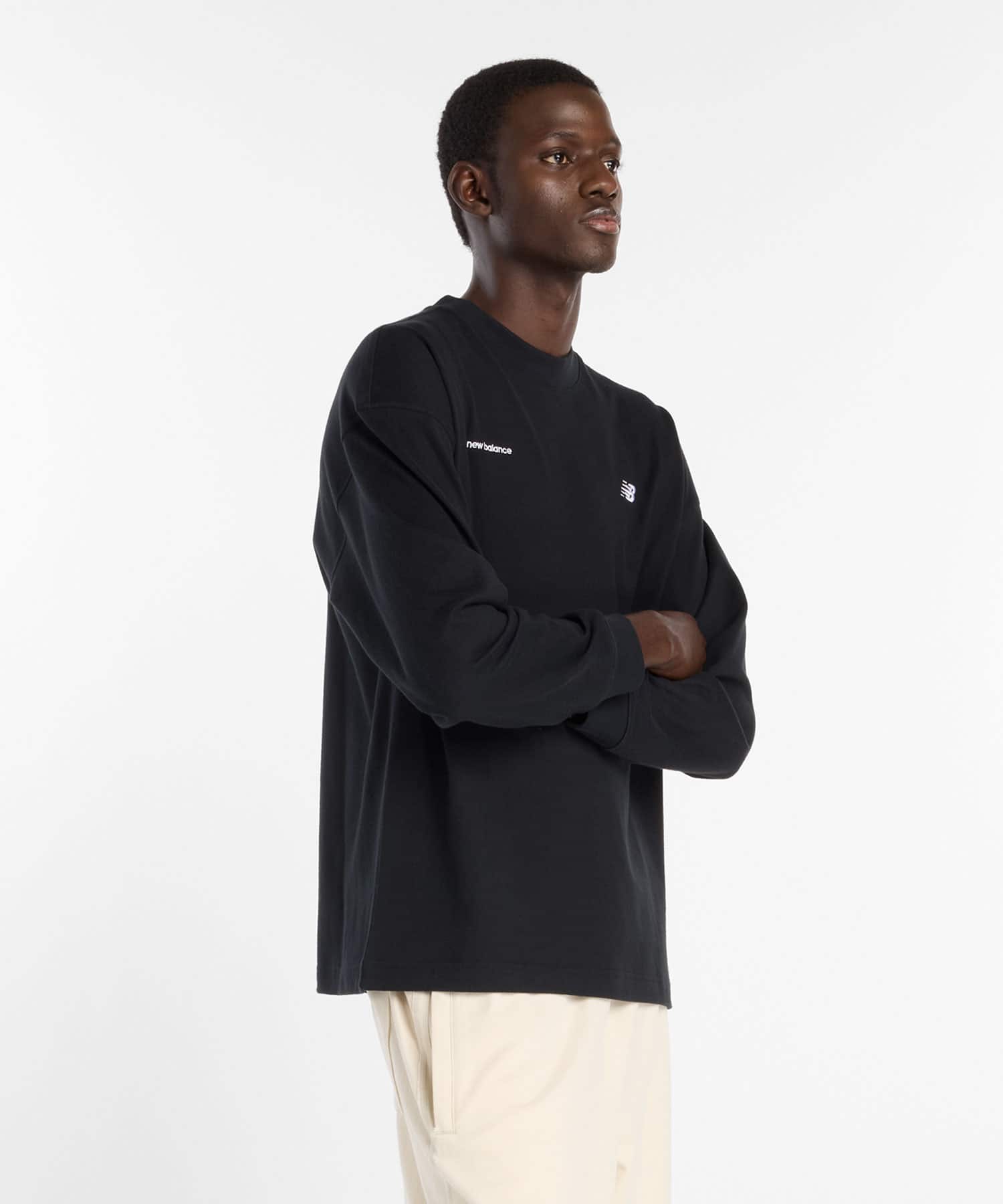 New Balance NB GREY LONG SLEEVE ブラックの画像