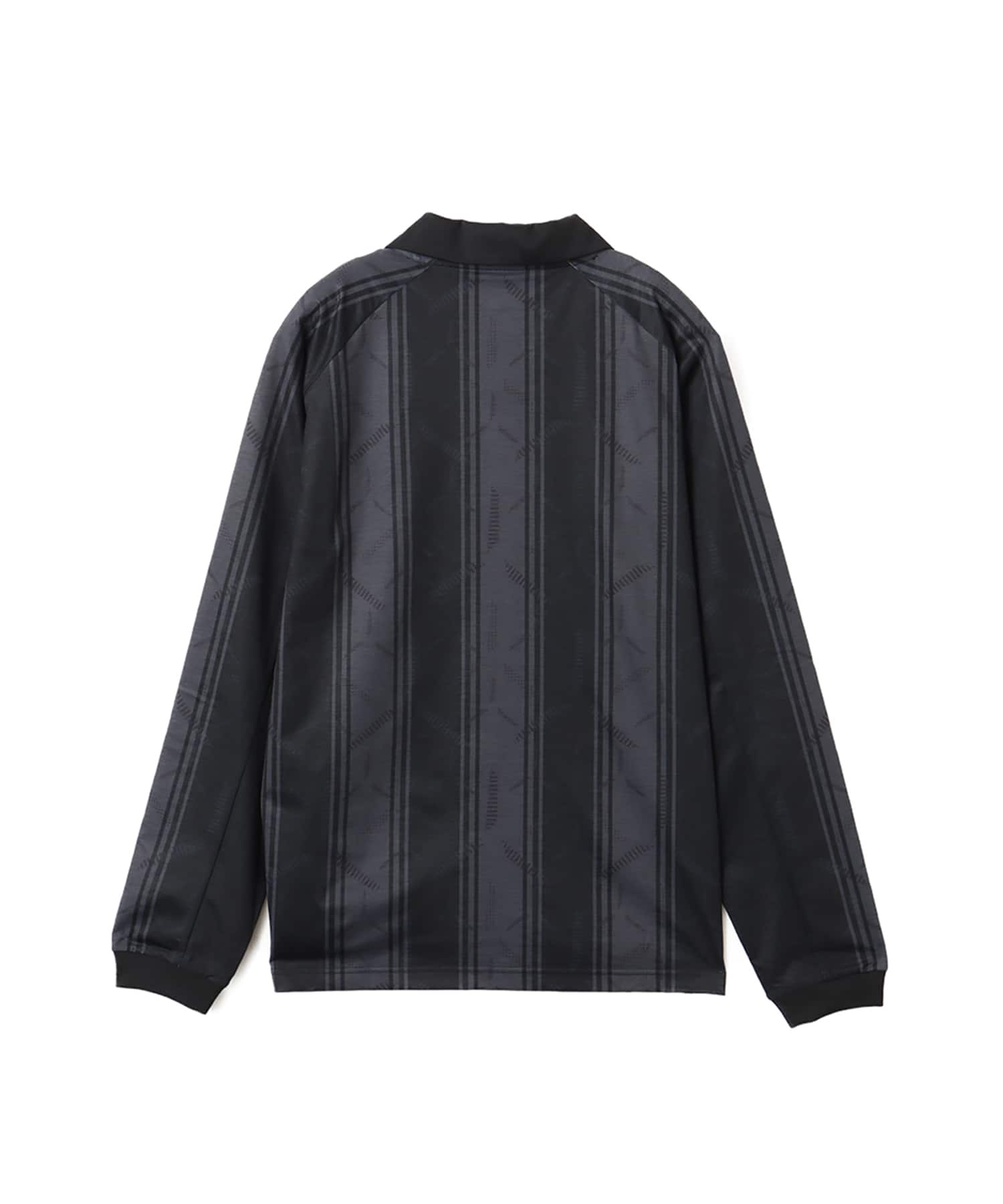 New Balance GRAPHIC POLO LONG SLEEVE SHIRTS ブラックの画像