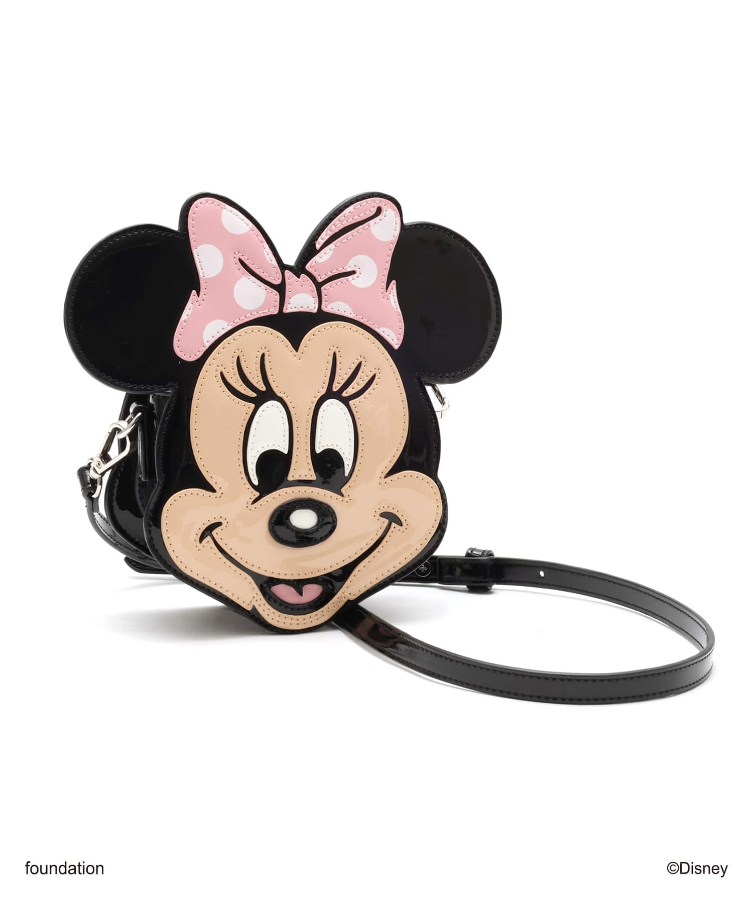 MICKEY & MINNIE / atmos pink Big Face Pouch MINNIEの画像
