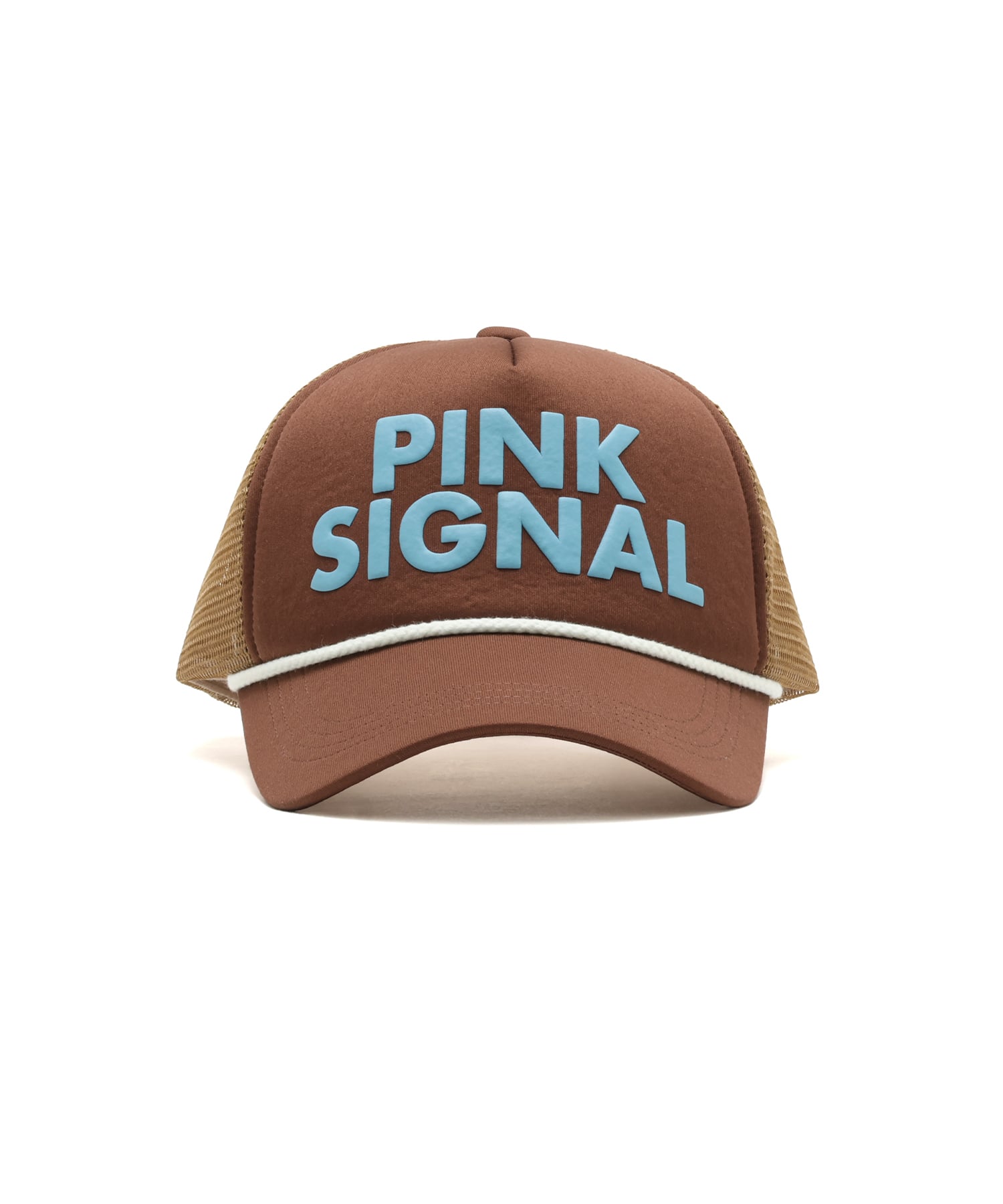 atmos pink SIGNAL Logo Cap BROWNの画像