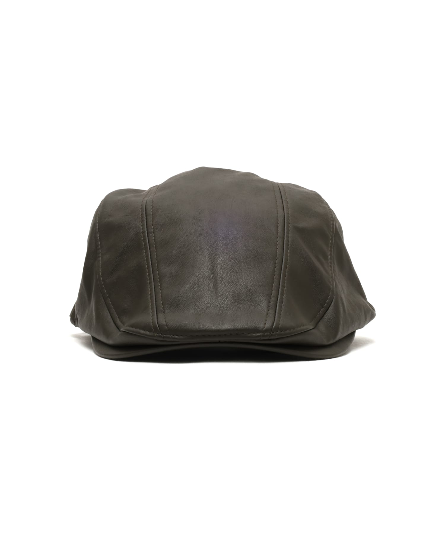 atmos pink Fake Leather Hunting Cap KHAKIの画像