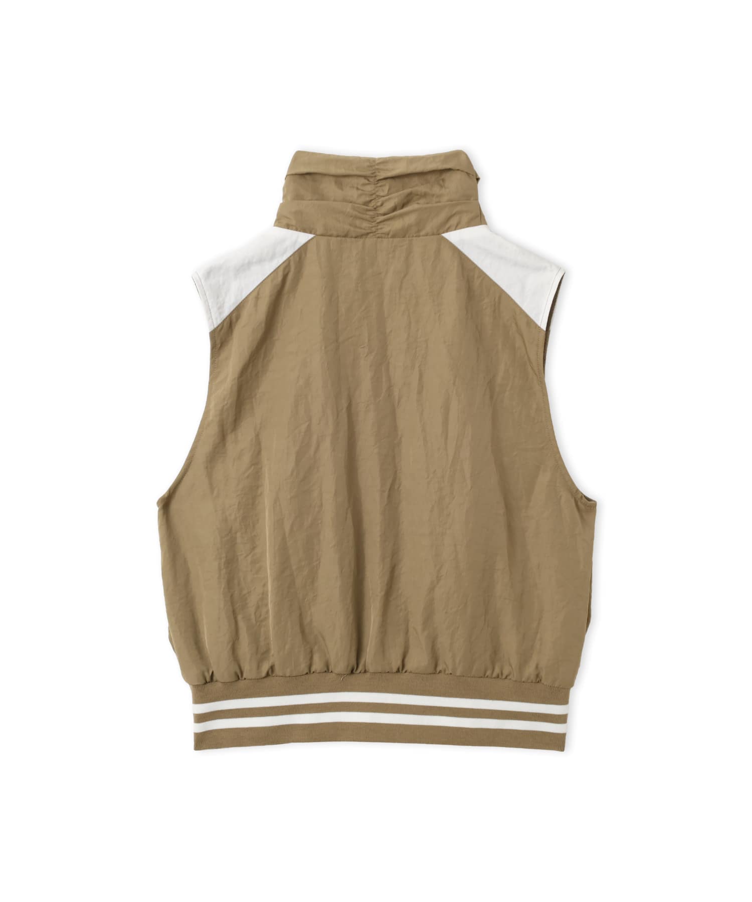 atmos pink Varsity Vest BEIGEの画像