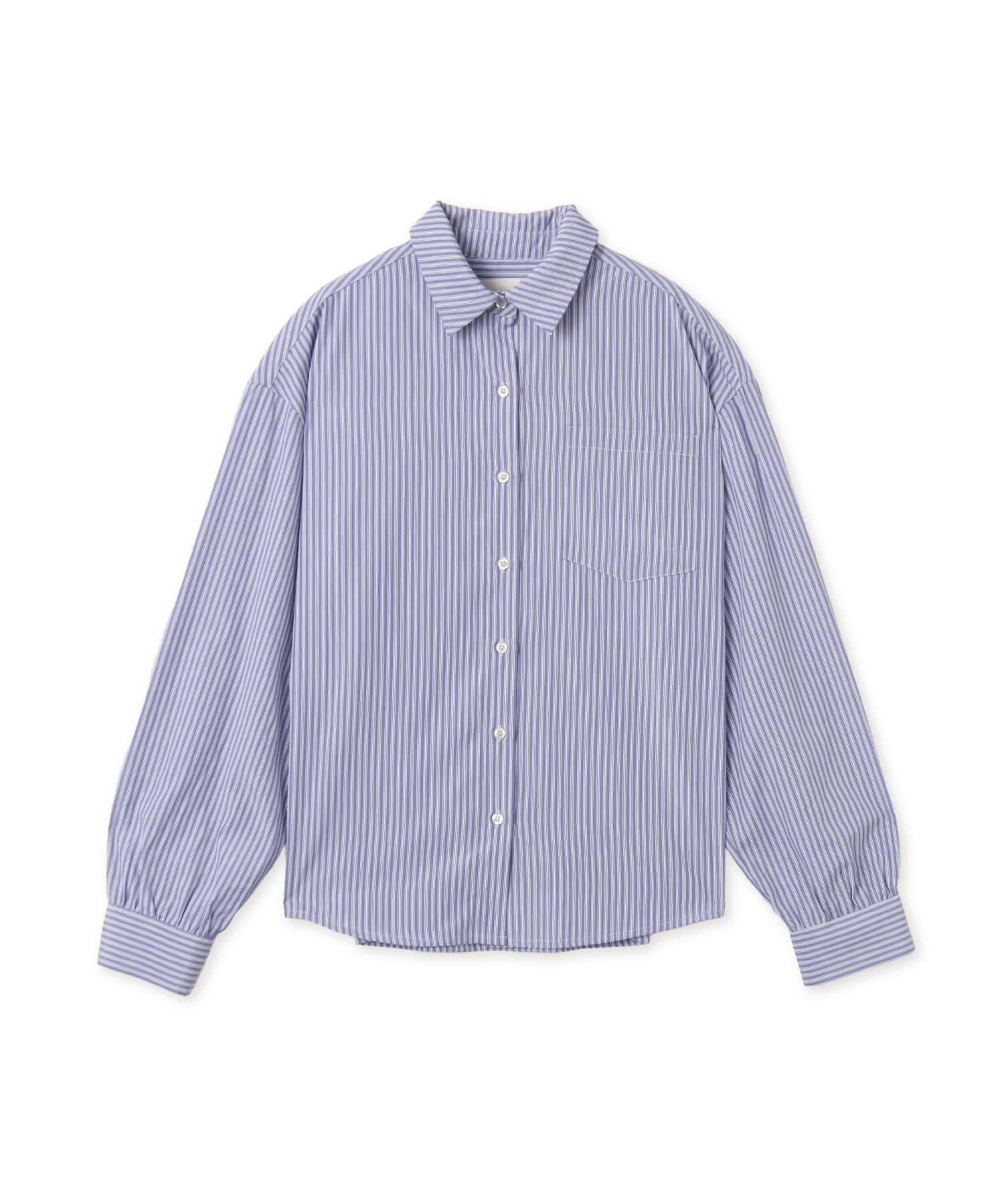atmos pink Neck-Tie Stripe Shirt BLUEの画像