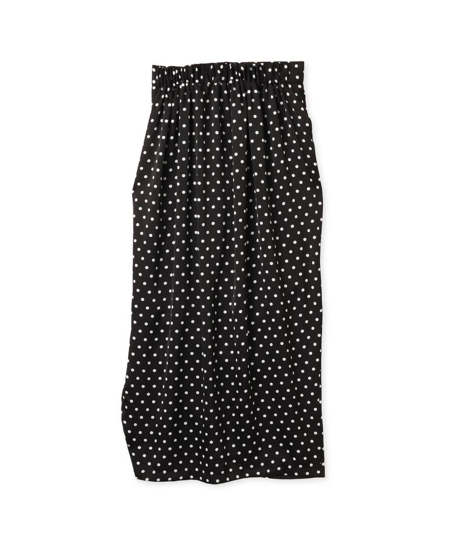 atmos pink Asymmetry Dot Skirt BLACKの画像