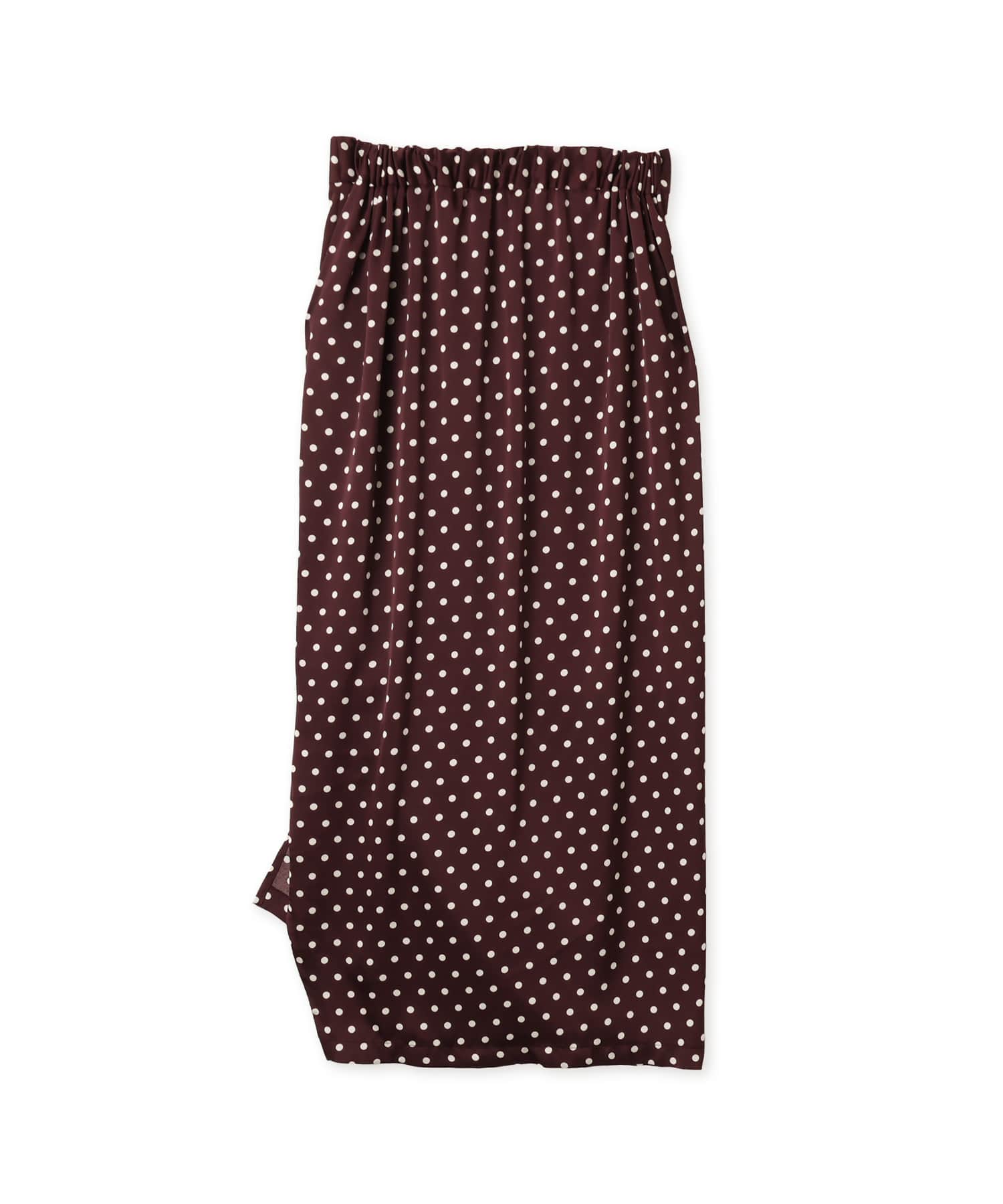 atmos pink Asymmetry Dot Skirt BROWNの画像
