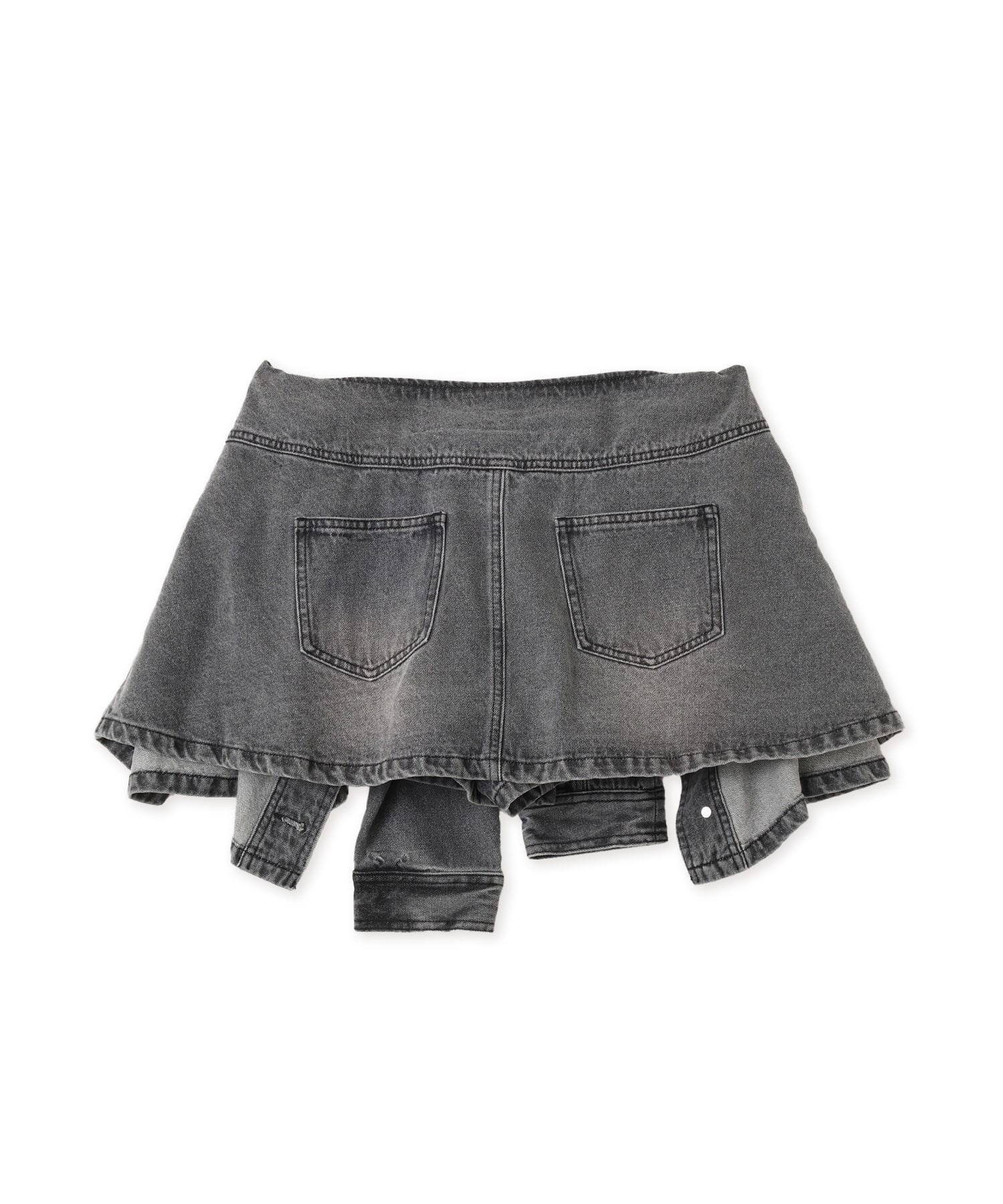 atmos pink Denim Wrap Short Pants BLACKの画像