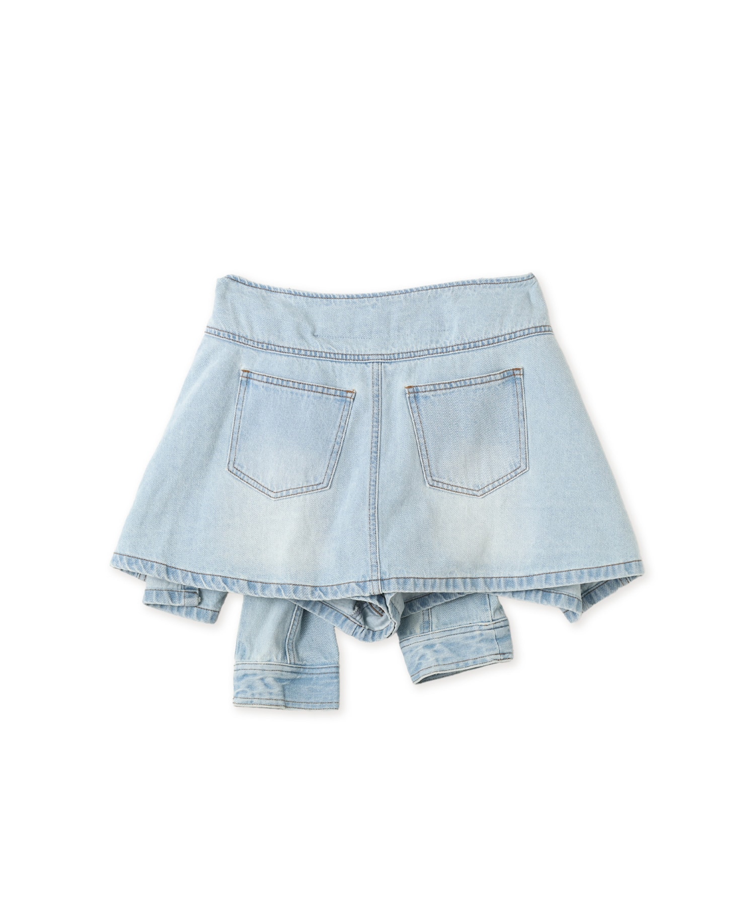 atmos pink Denim Wrap Short Pants BLUEの画像