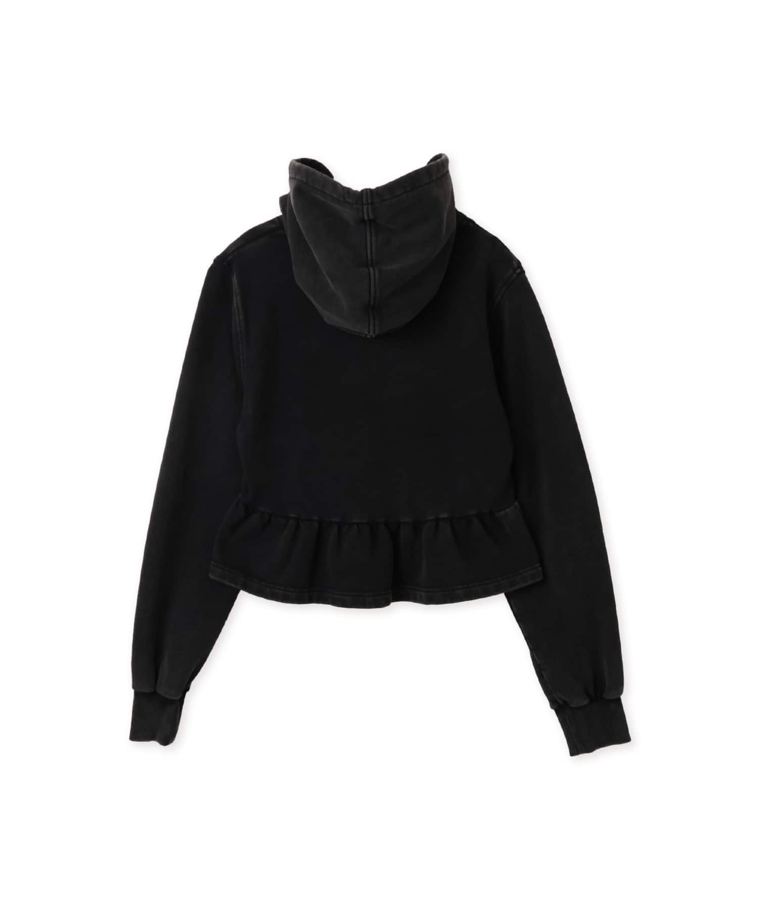 atmos pink Peplum Zip Hoodie BLACKの画像